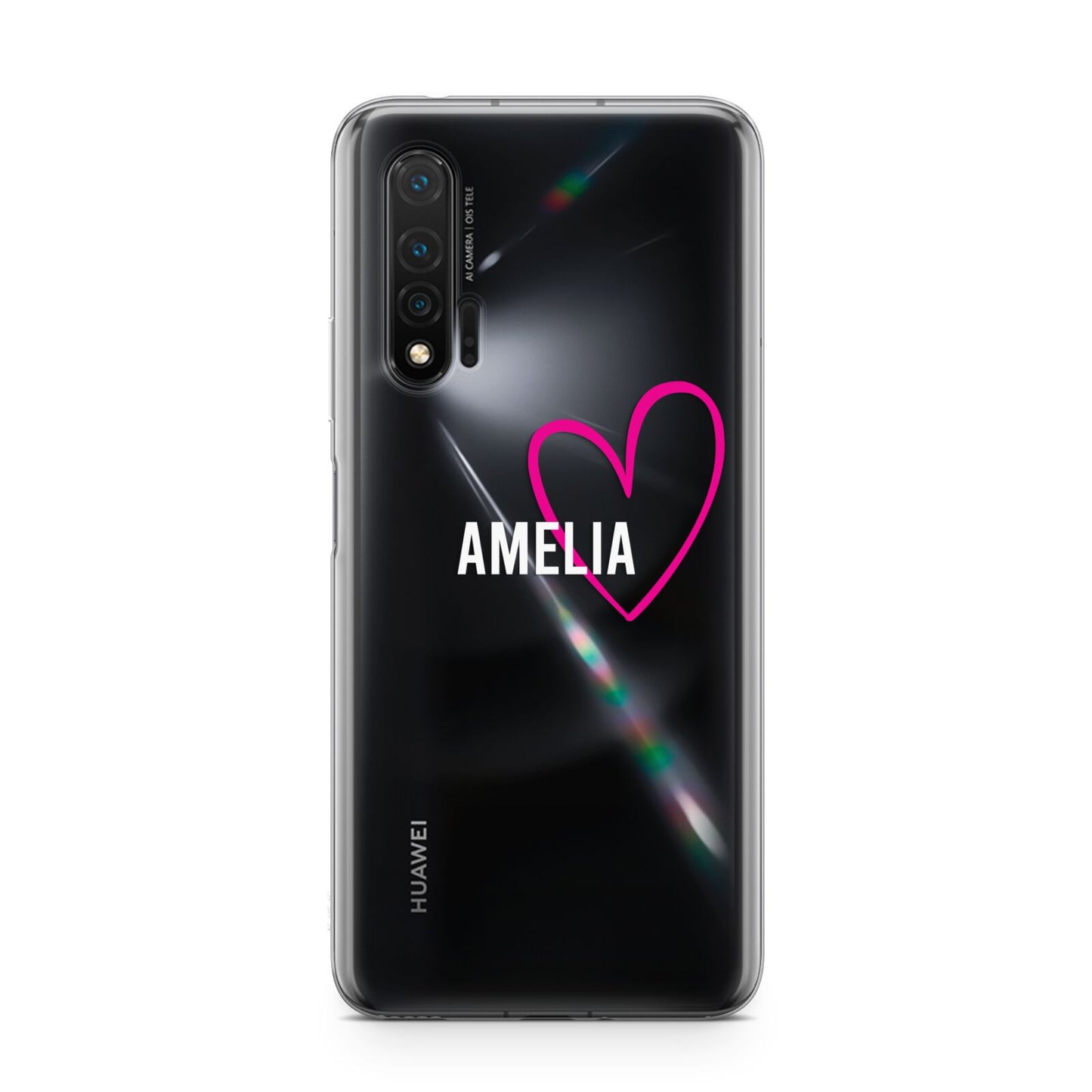 Personalised Font With Heart Huawei Nova 6 Phone Case