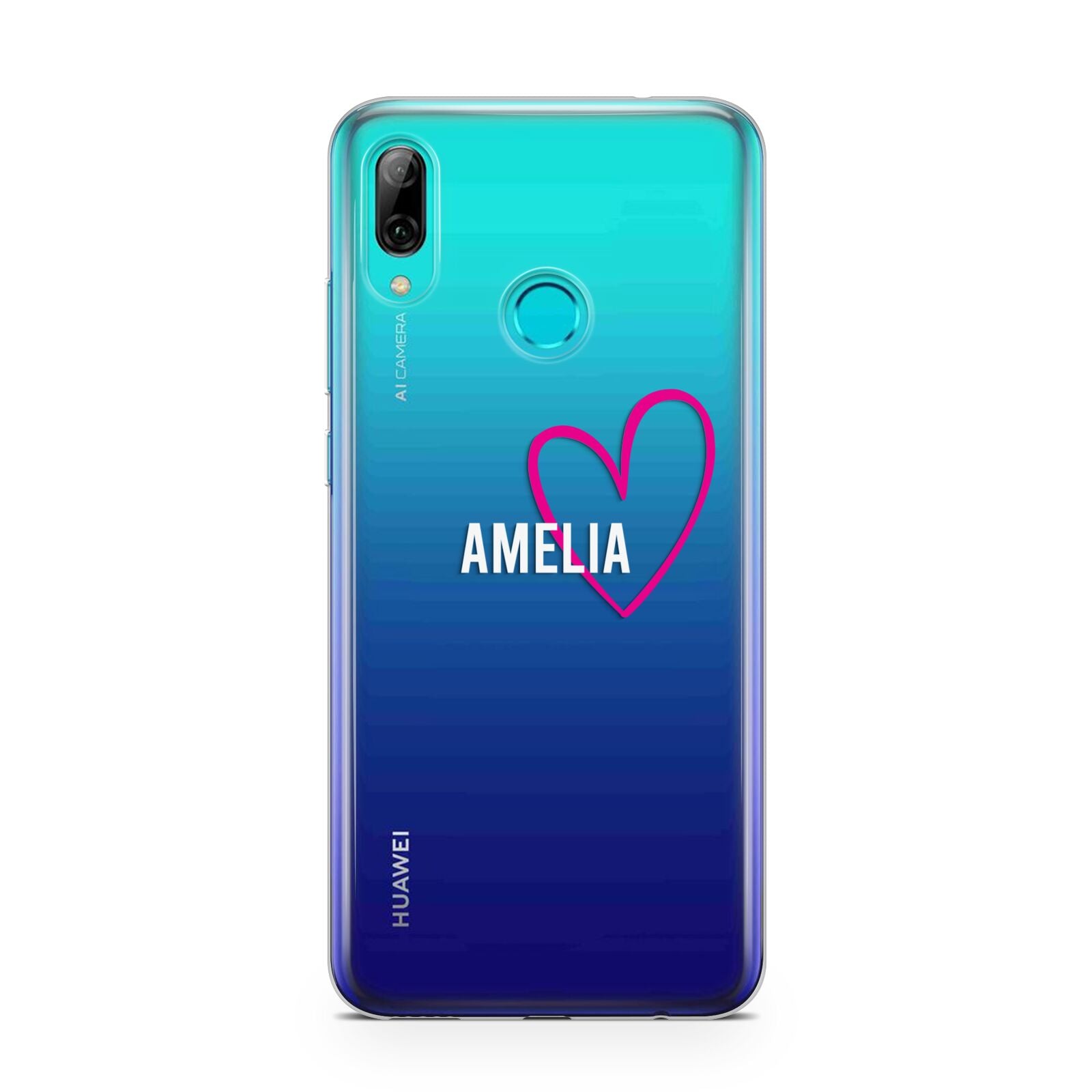 Personalised Font With Heart Huawei P Smart 2019 Case