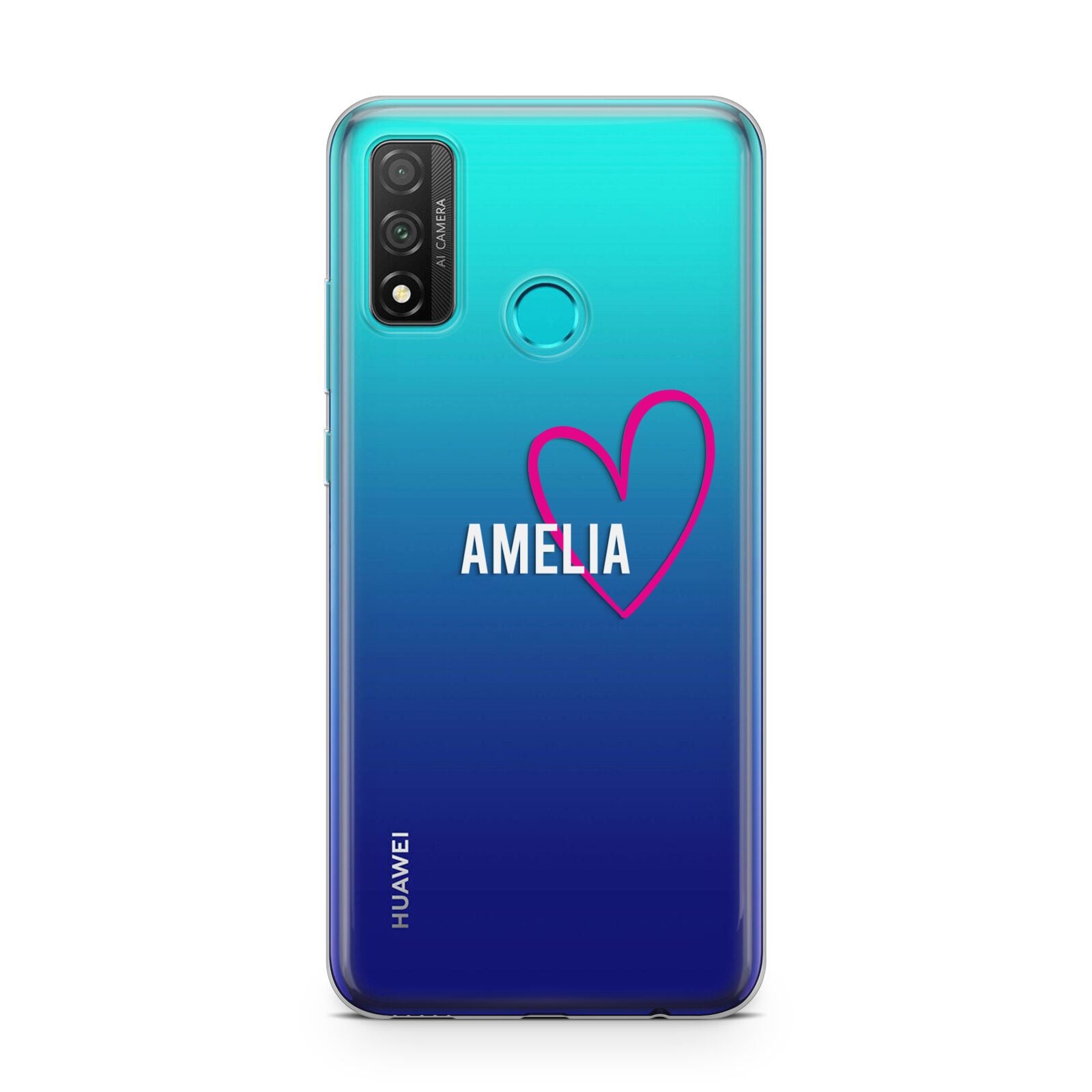 Personalised Font With Heart Huawei P Smart 2020