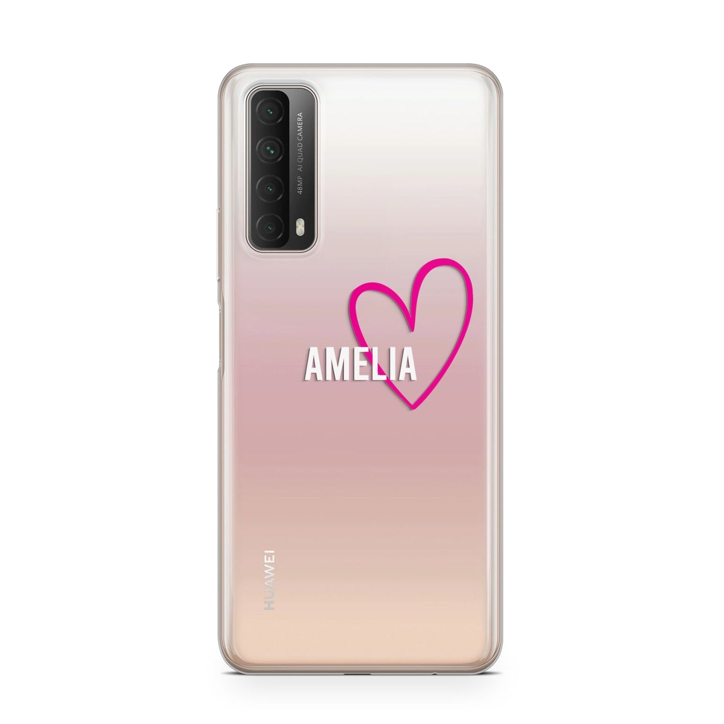 Personalised Font With Heart Huawei P Smart 2021