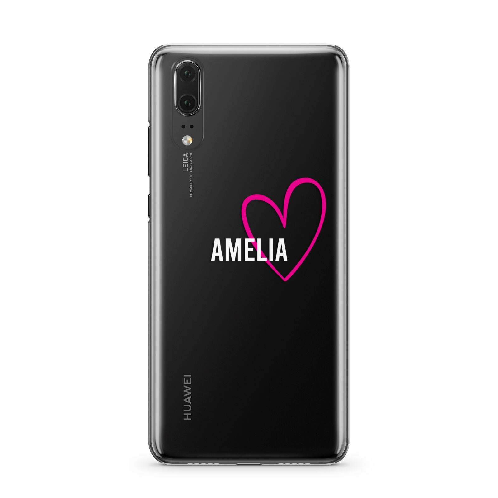 Personalised Font With Heart Huawei P20 Phone Case