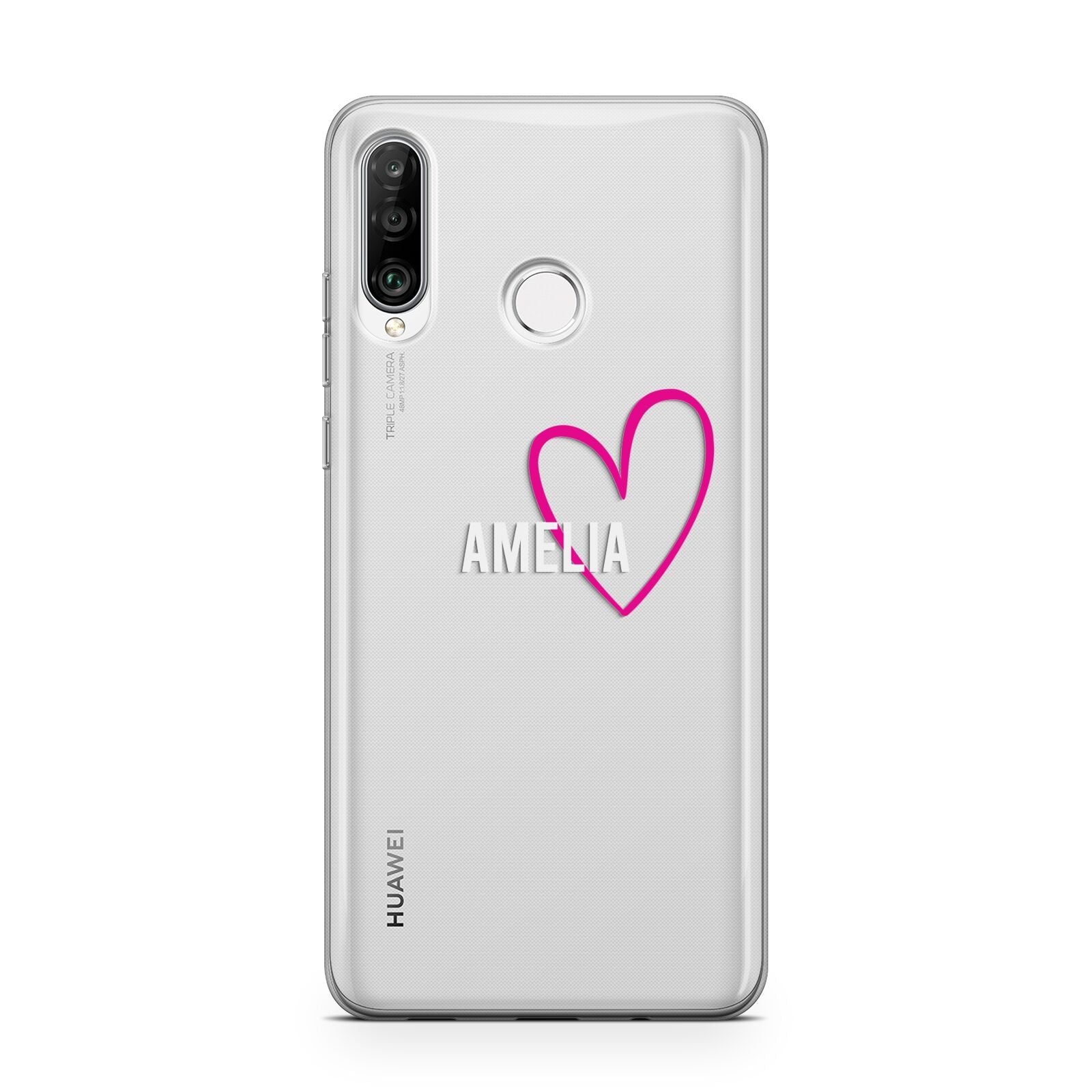 Personalised Font With Heart Huawei P30 Lite Phone Case