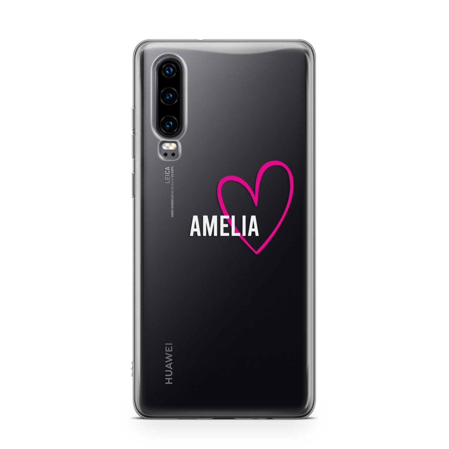 Personalised Font With Heart Huawei P30 Phone Case