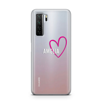 Personalised Font With Heart Huawei P40 Lite 5G Phone Case