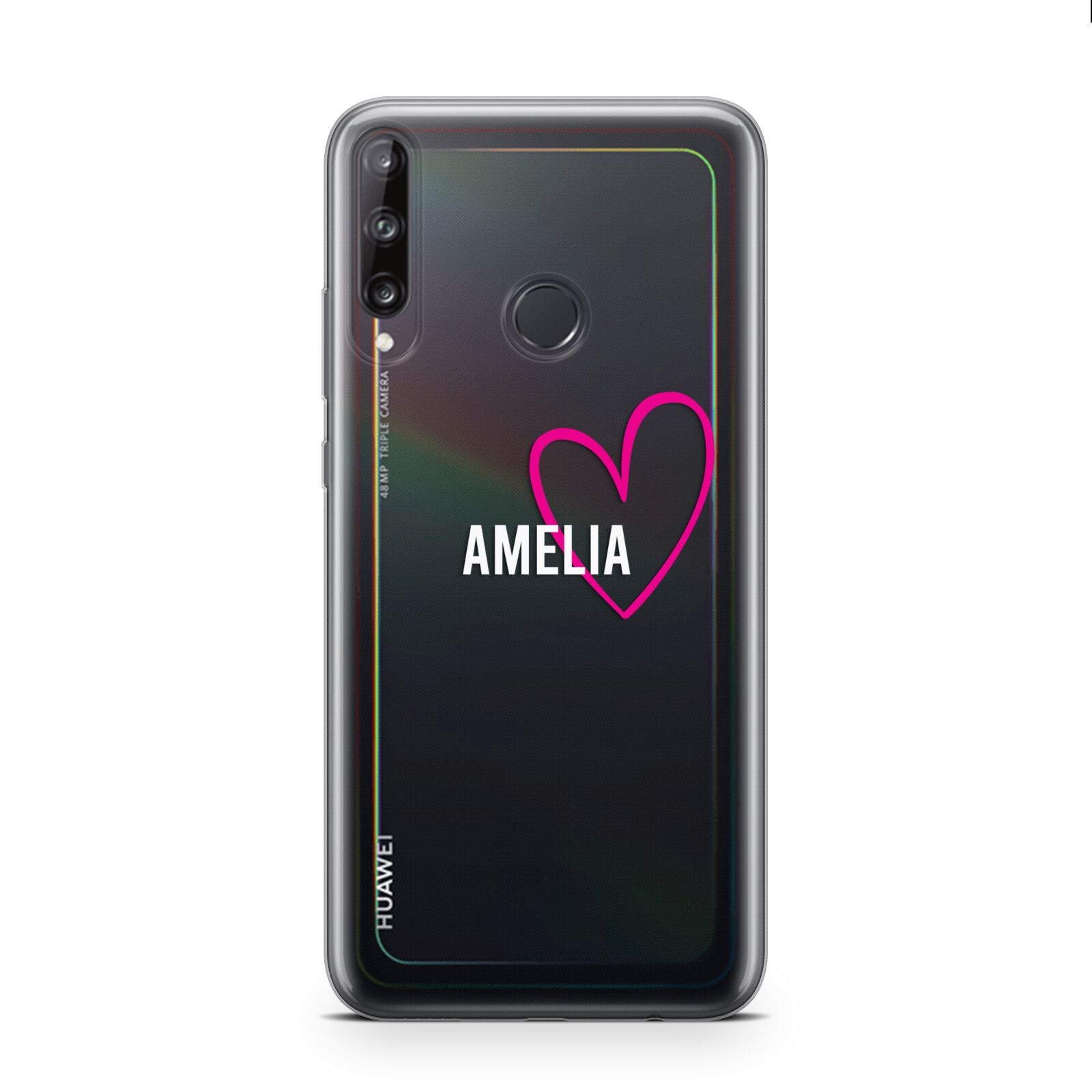 Personalised Font With Heart Huawei P40 Lite E Phone Case