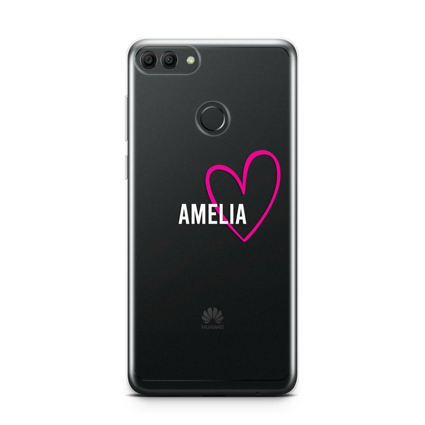 Personalised Font With Heart Huawei Y9 2018