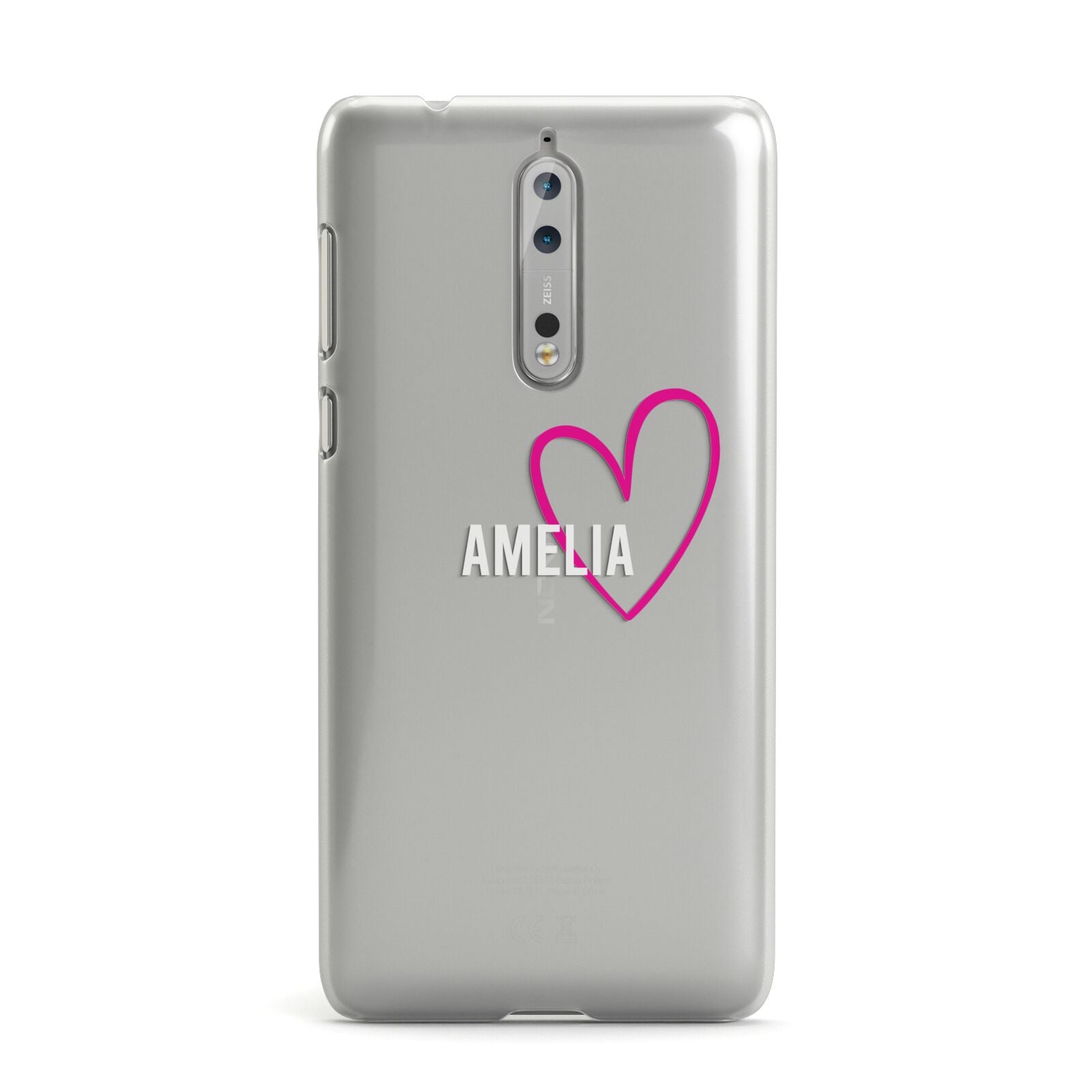 Personalised Font With Heart Nokia Case