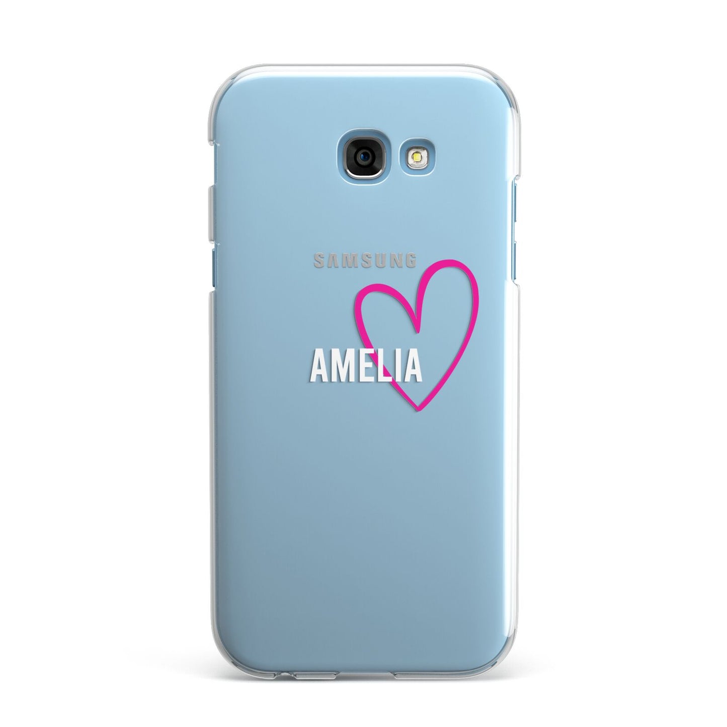 Personalised Font With Heart Samsung Galaxy A7 2017 Case