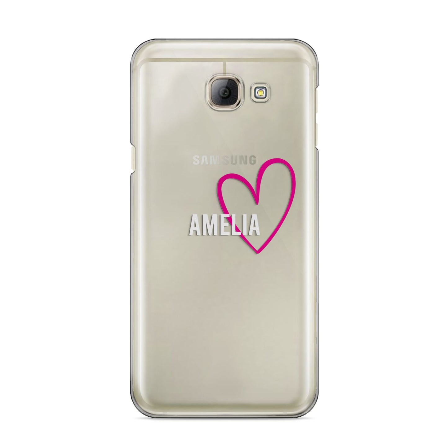 Personalised Font With Heart Samsung Galaxy A8 2016 Case