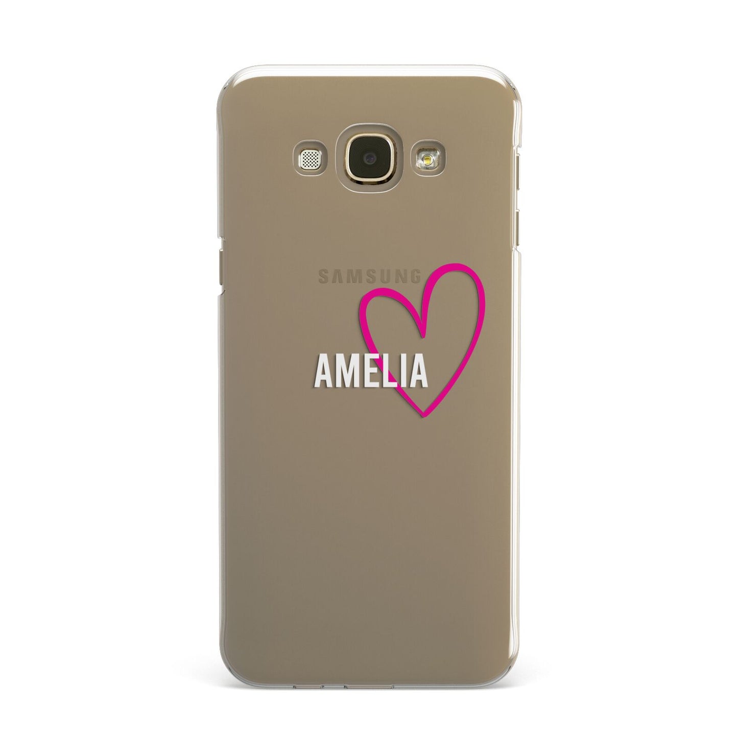 Personalised Font With Heart Samsung Galaxy A8 Case