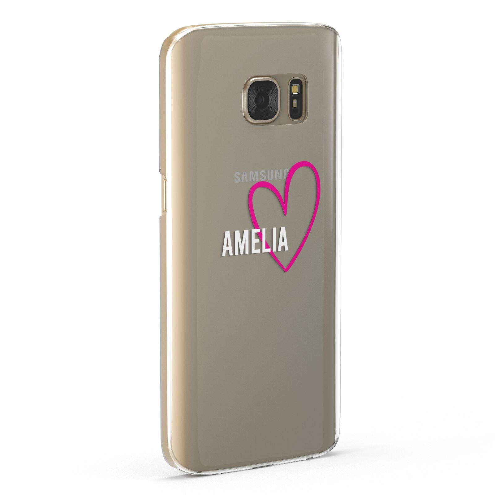 Personalised Font With Heart Samsung Galaxy Case Fourty Five Degrees