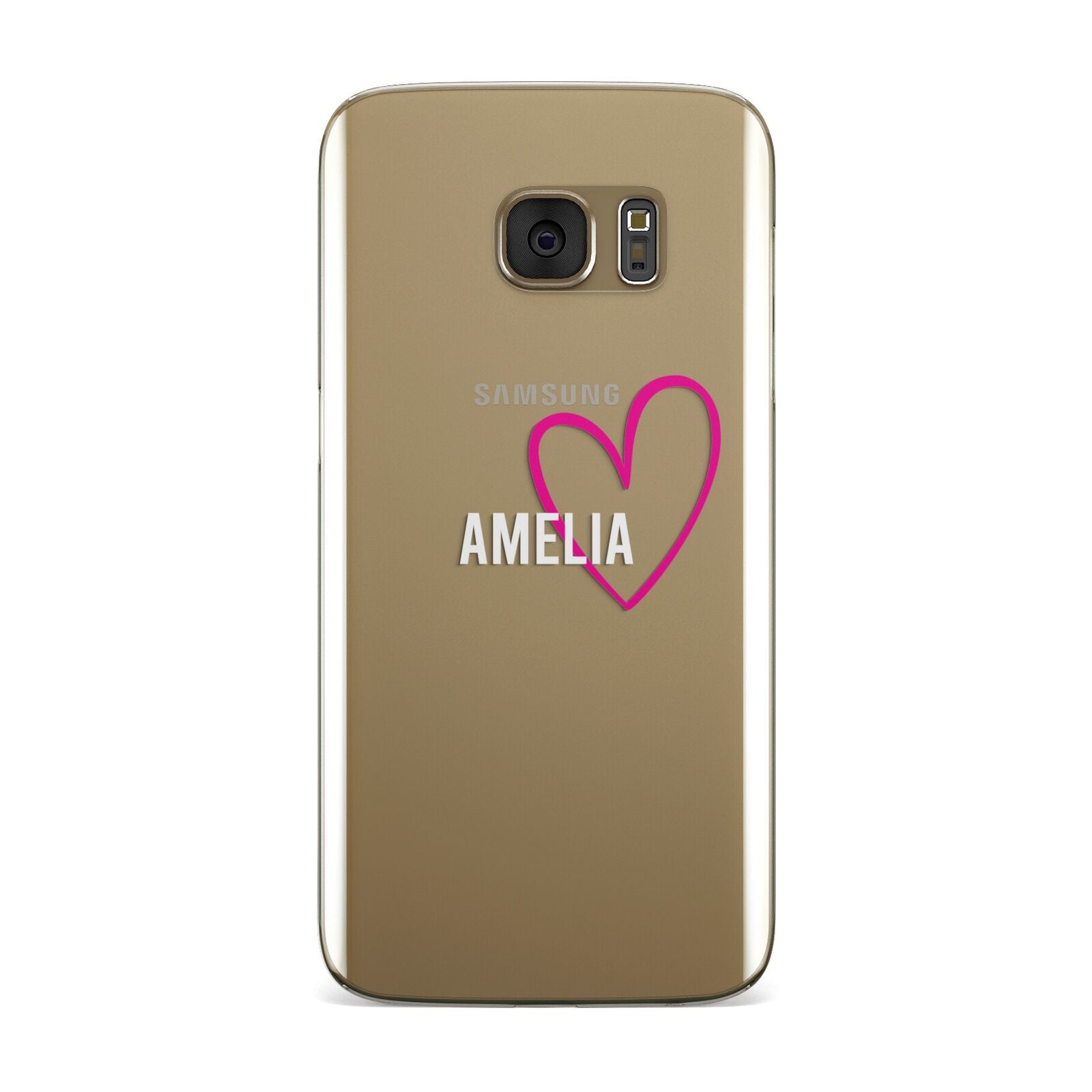 Personalised Font With Heart Samsung Galaxy Case