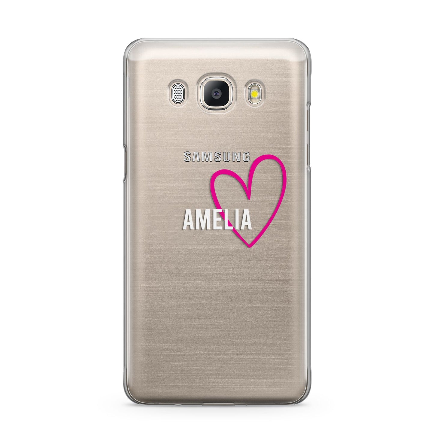 Personalised Font With Heart Samsung Galaxy J5 2016 Case