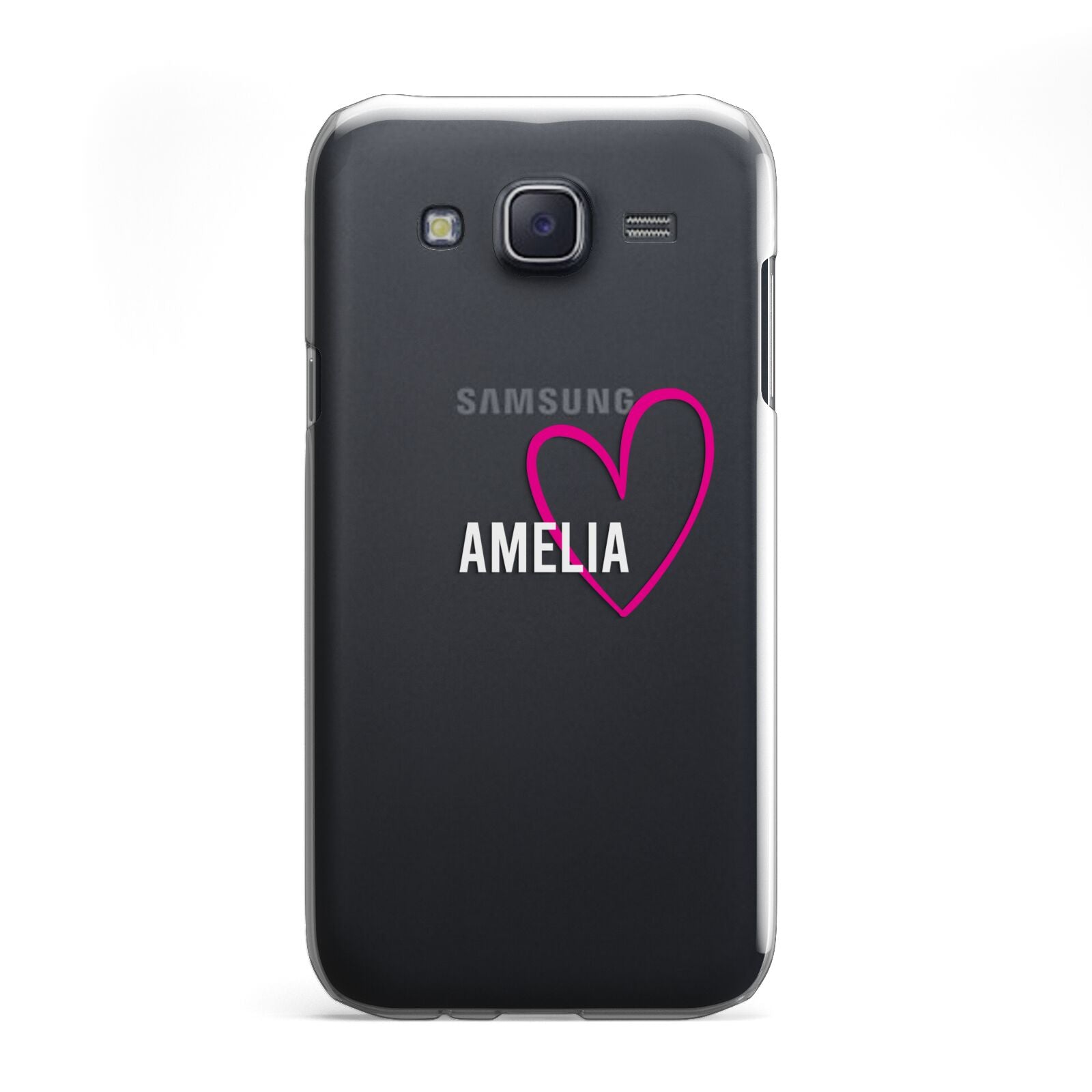 Personalised Font With Heart Samsung Galaxy J5 Case