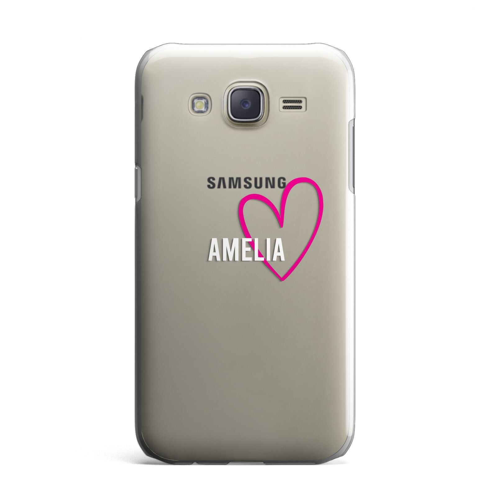 Personalised Font With Heart Samsung Galaxy J7 Case