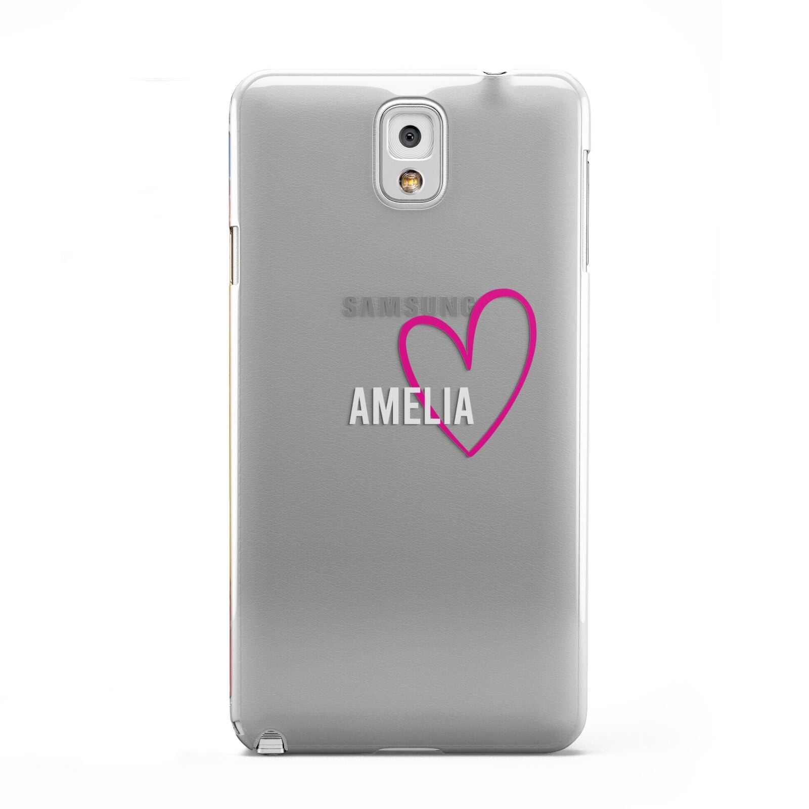 Personalised Font With Heart Samsung Galaxy Note 3 Case