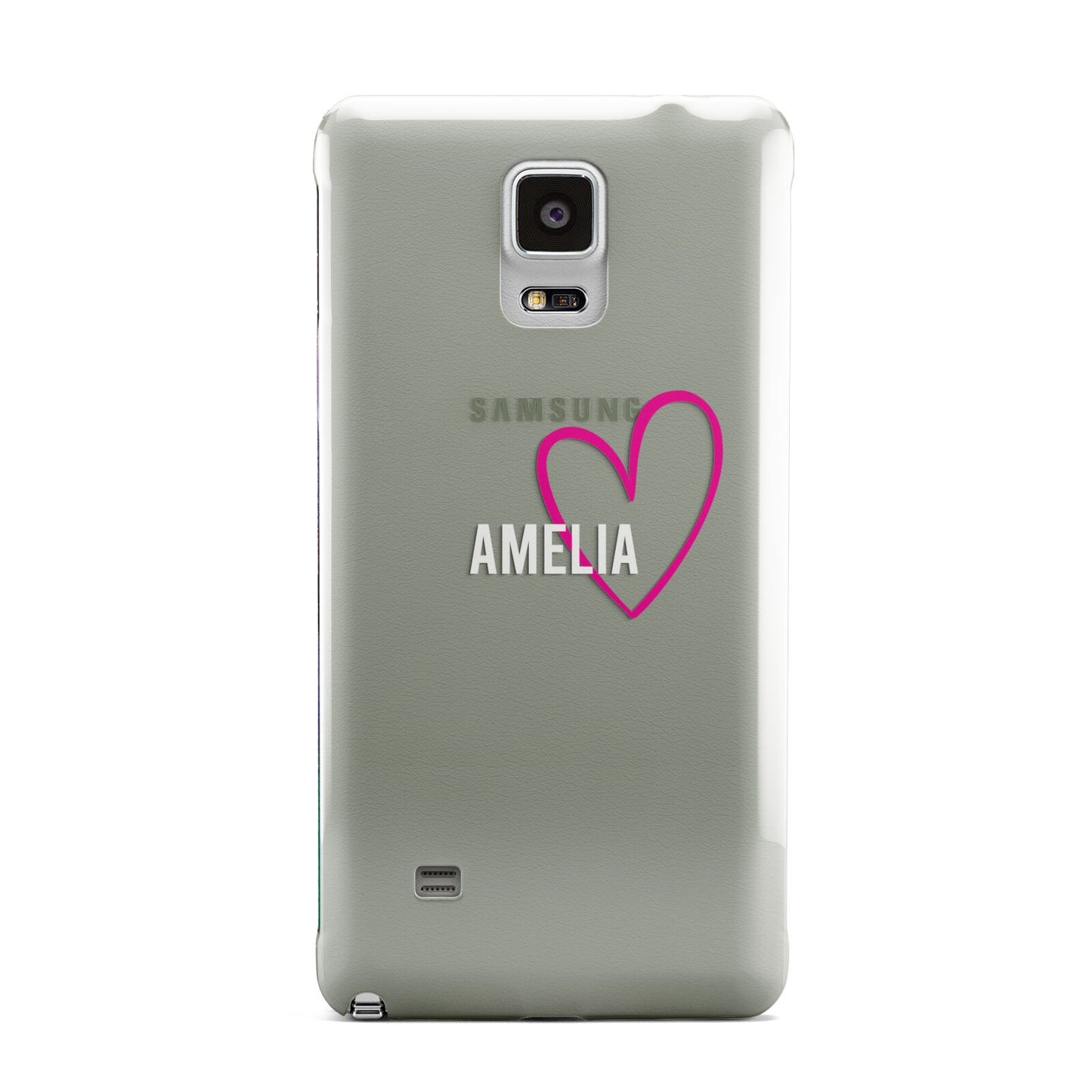 Personalised Font With Heart Samsung Galaxy Note 4 Case