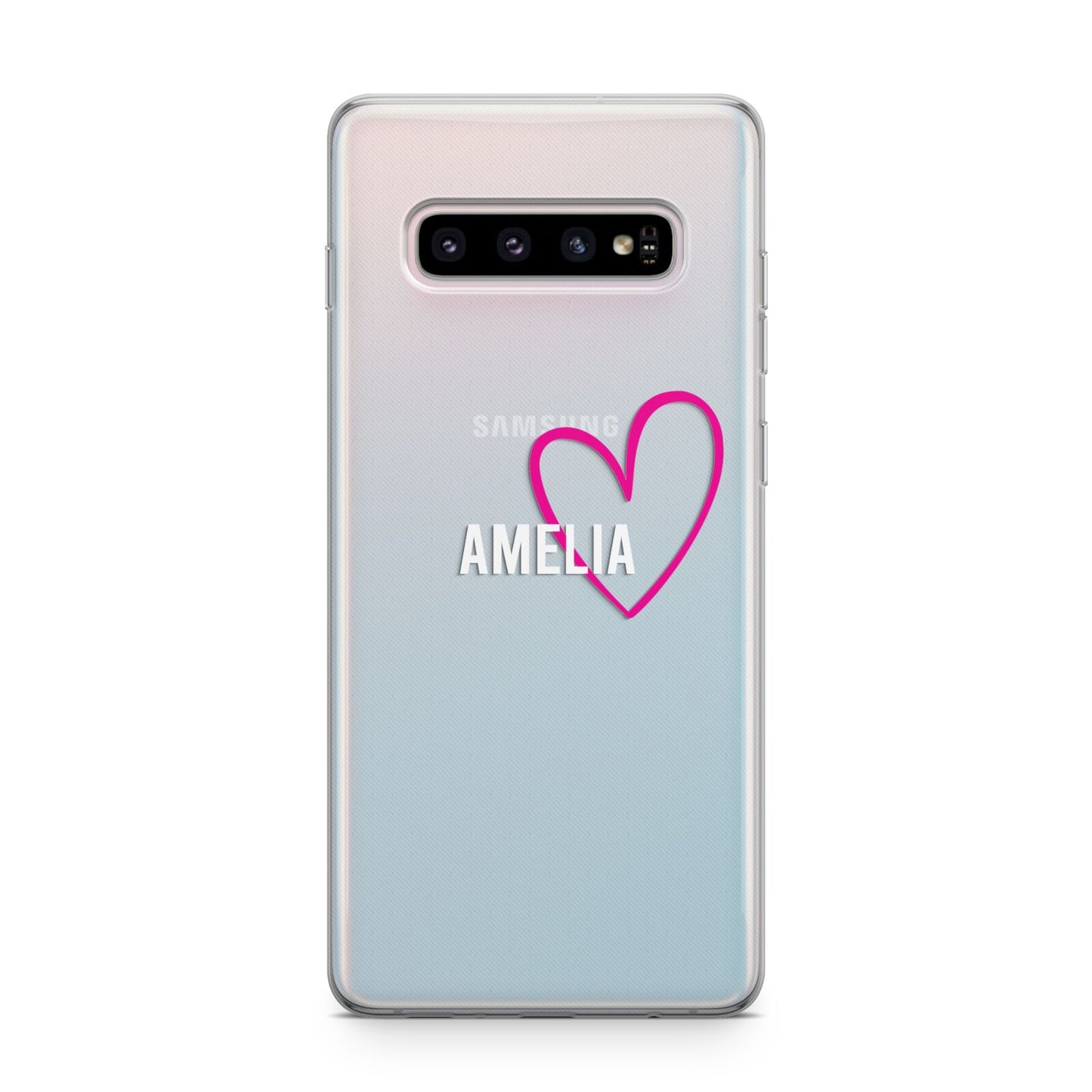 Personalised Font With Heart Samsung Galaxy S10 Plus Case