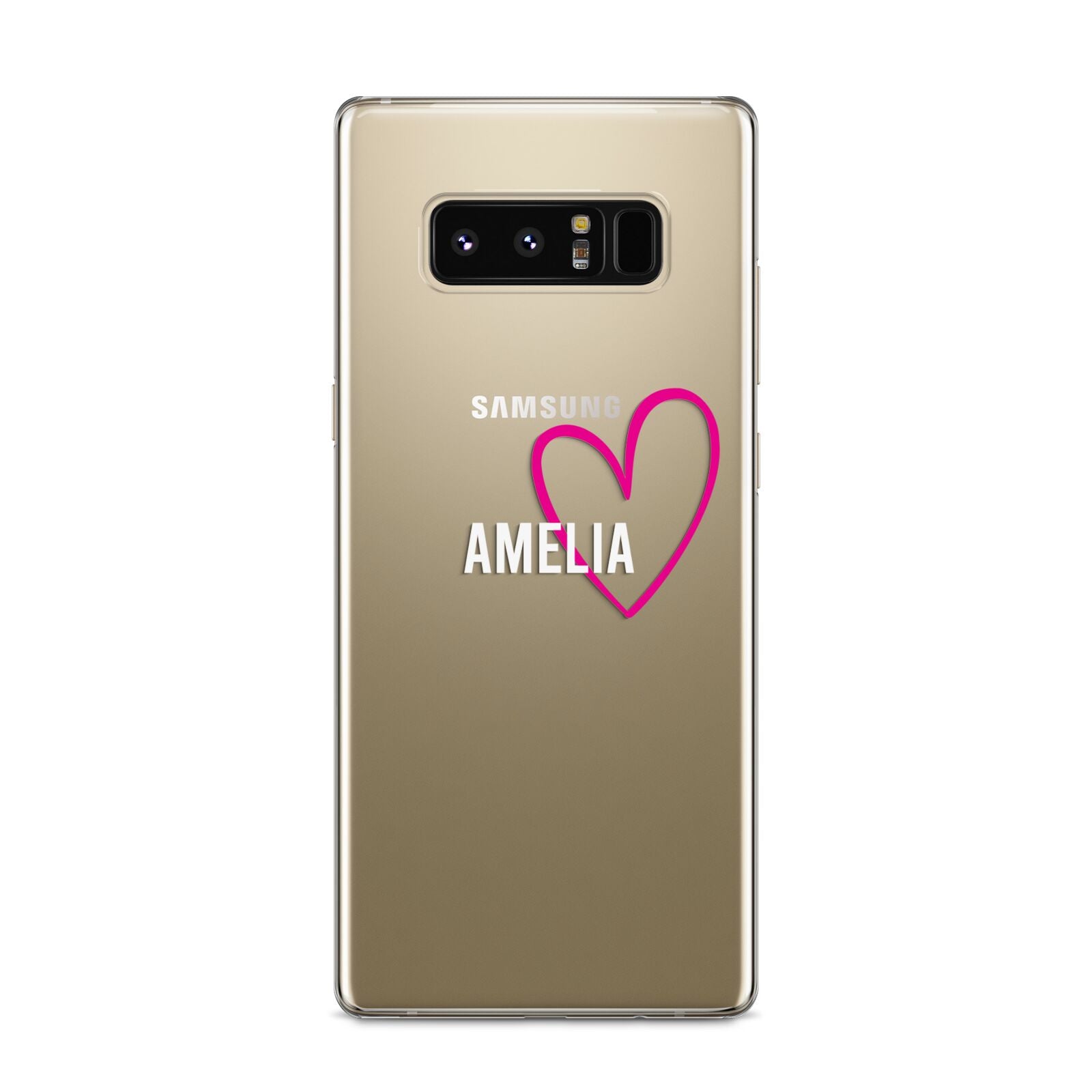 Personalised Font With Heart Samsung Galaxy S8 Case