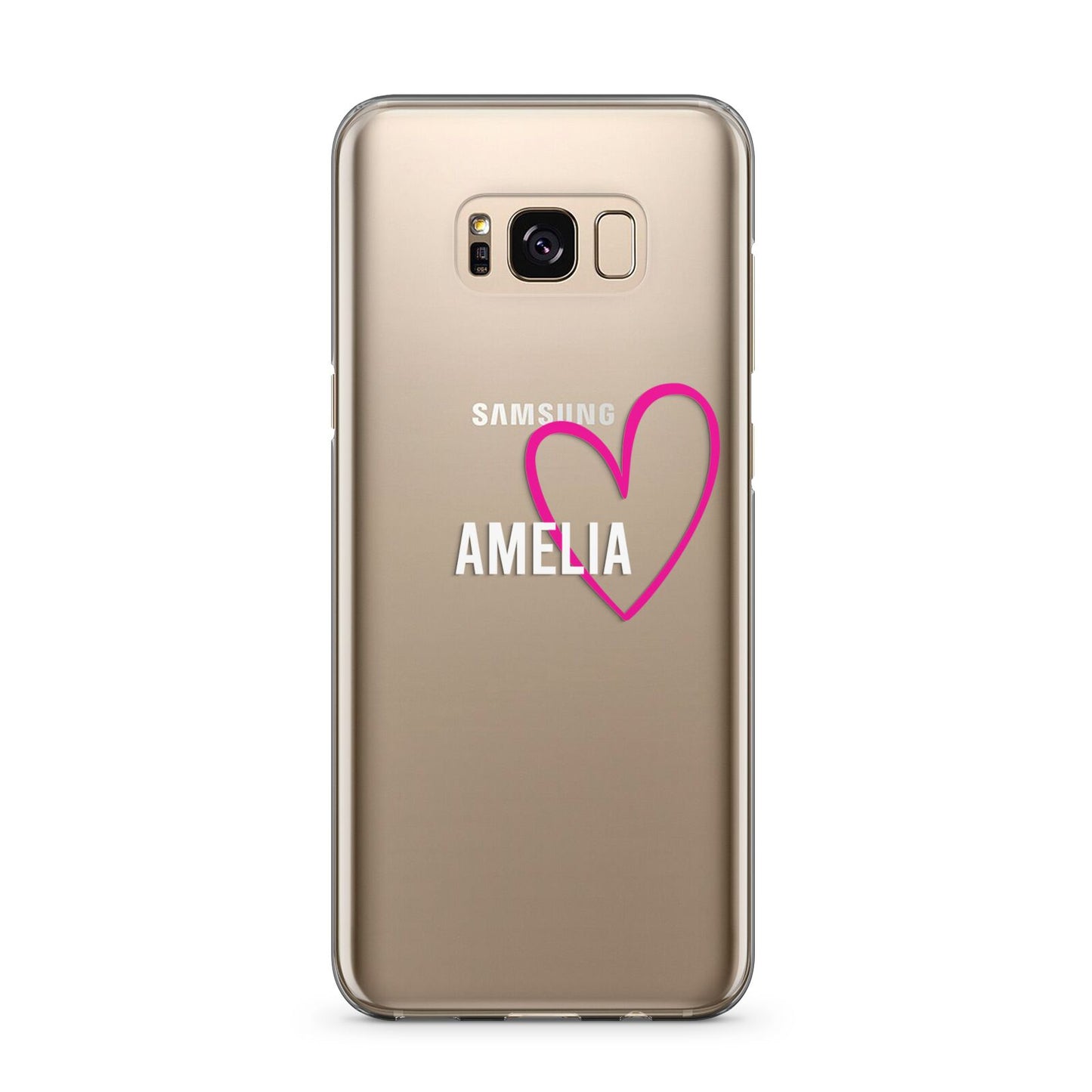 Personalised Font With Heart Samsung Galaxy S8 Plus Case