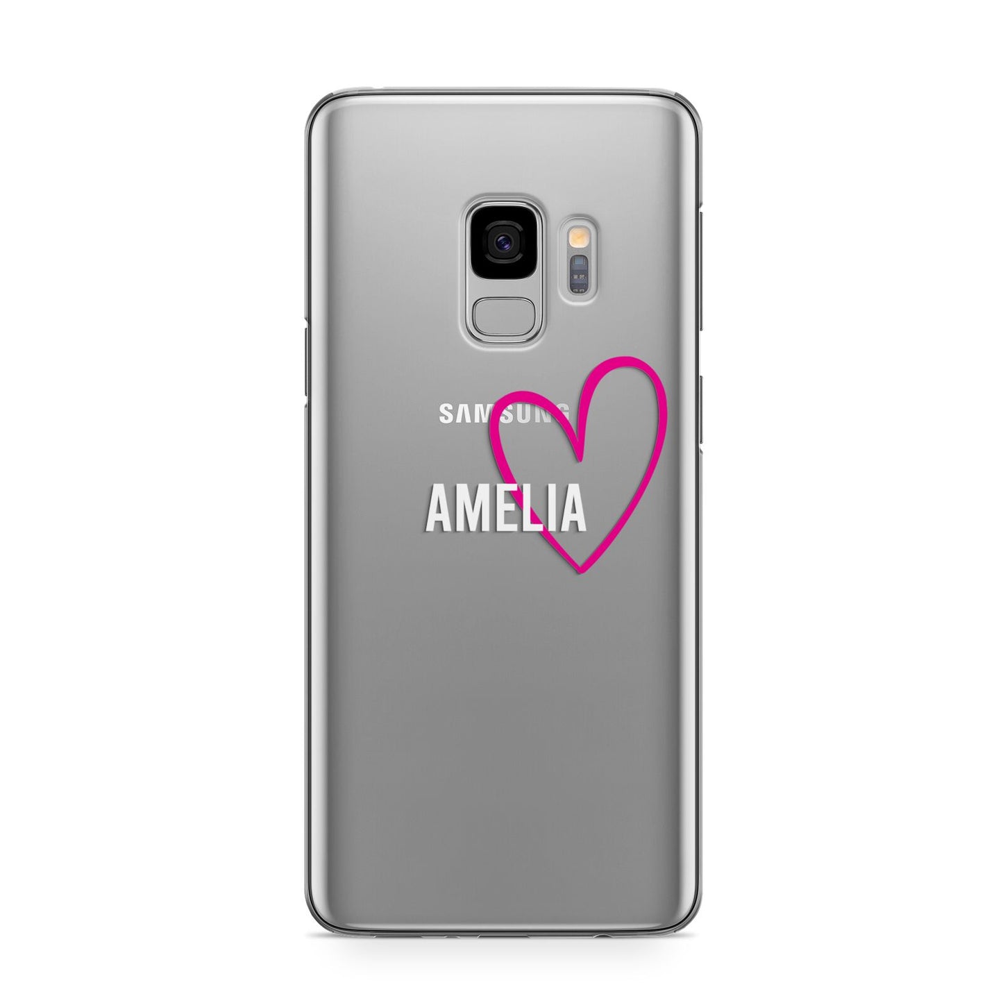 Personalised Font With Heart Samsung Galaxy S9 Case