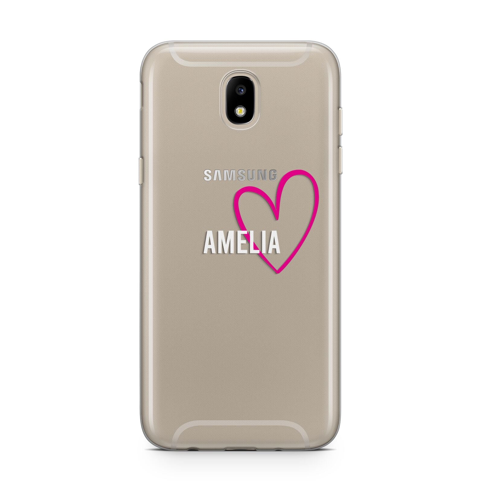 Personalised Font With Heart Samsung J5 2017 Case