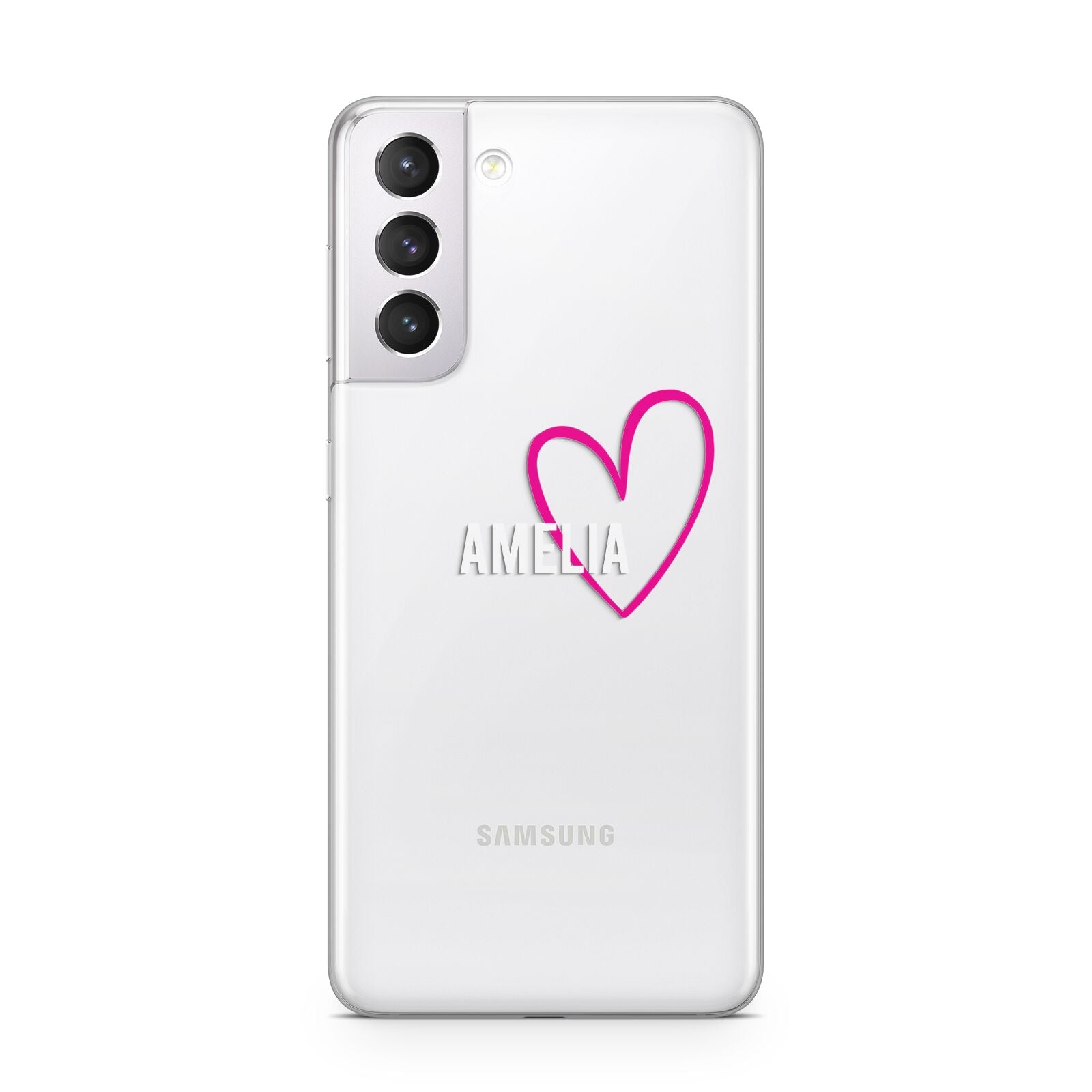 Personalised Font With Heart Samsung S21 Case