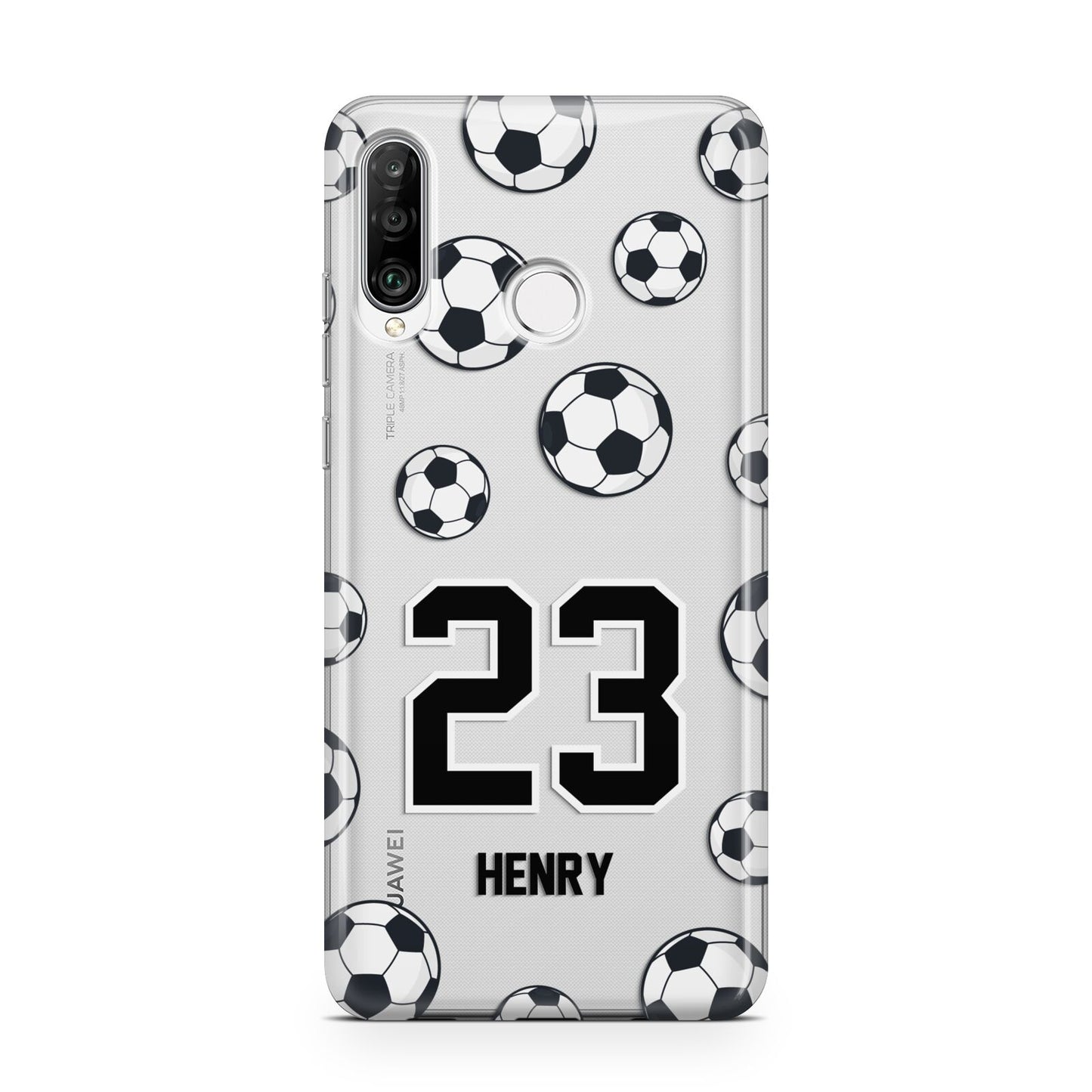 Personalised Football Huawei P30 Lite Phone Case