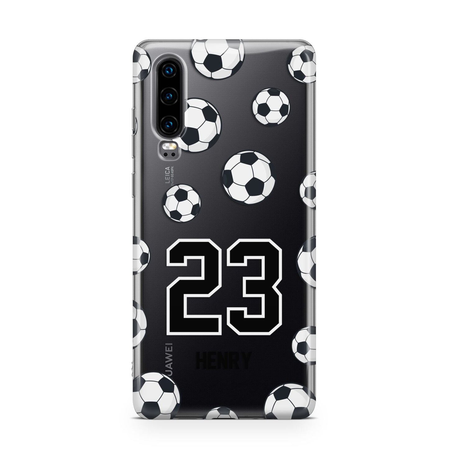 Personalised Football Huawei P30 Phone Case