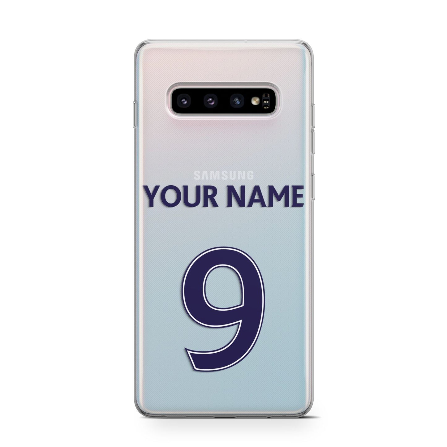 Personalised Football Name and Number Protective Samsung Galaxy Case