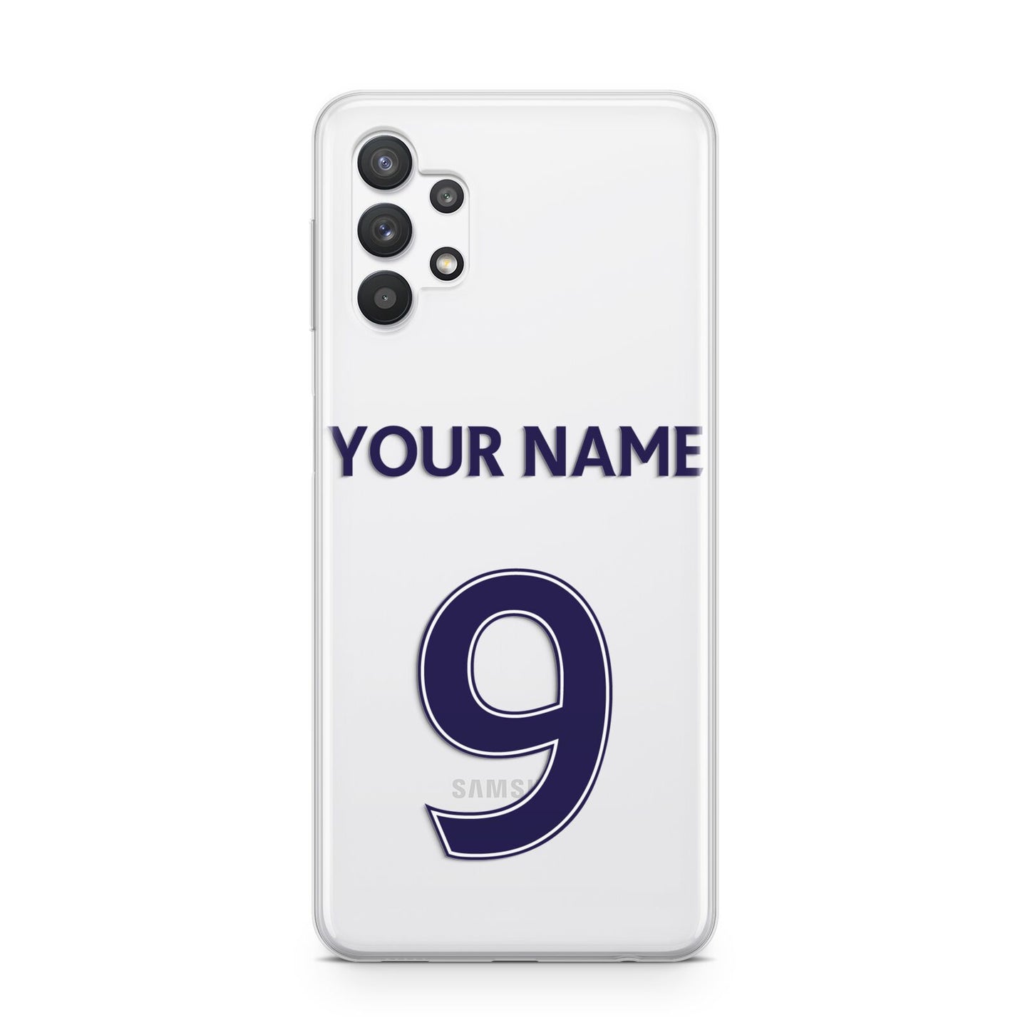 Personalised Football Name and Number Samsung A32 5G Case