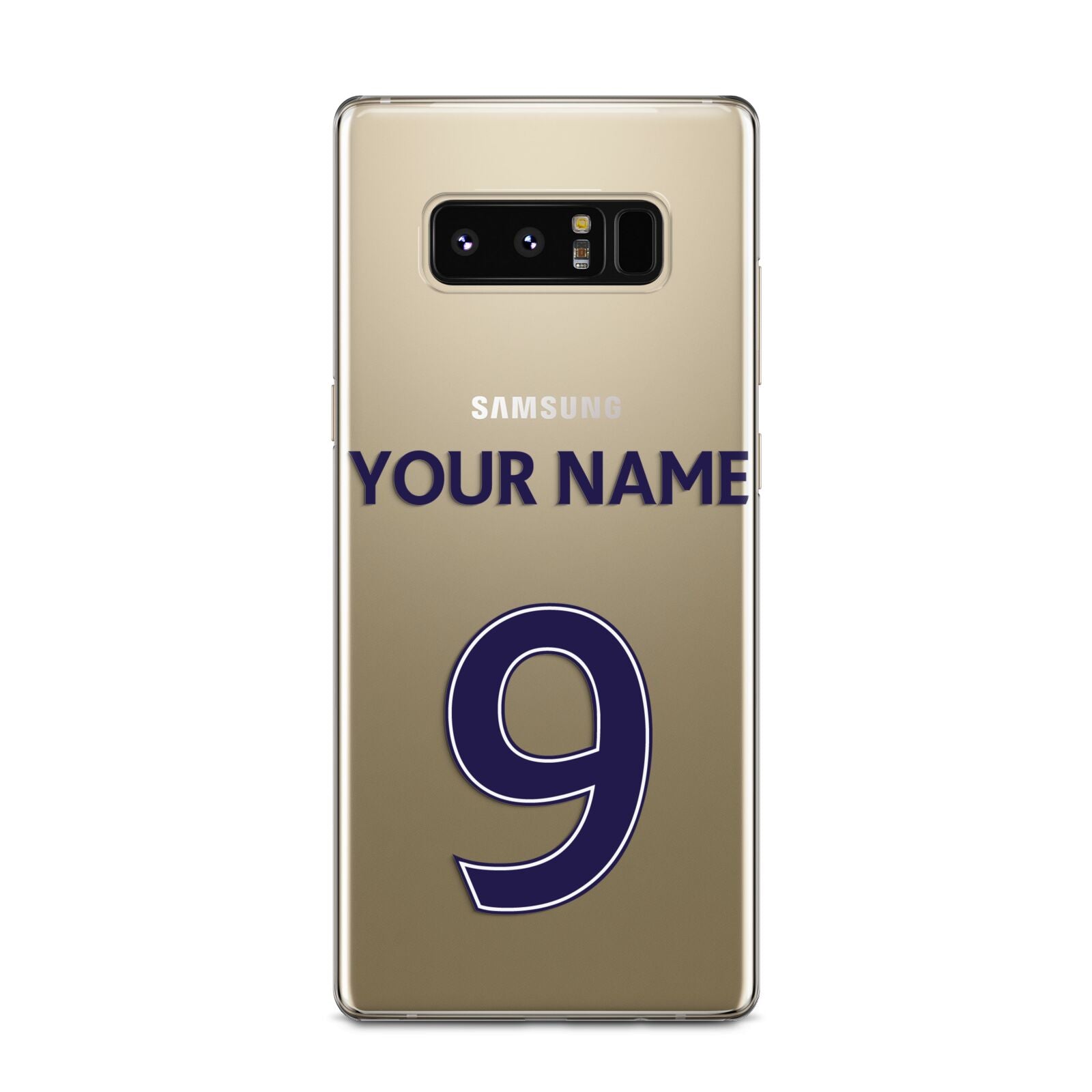 Personalised Football Name and Number Samsung Galaxy Note 8 Case