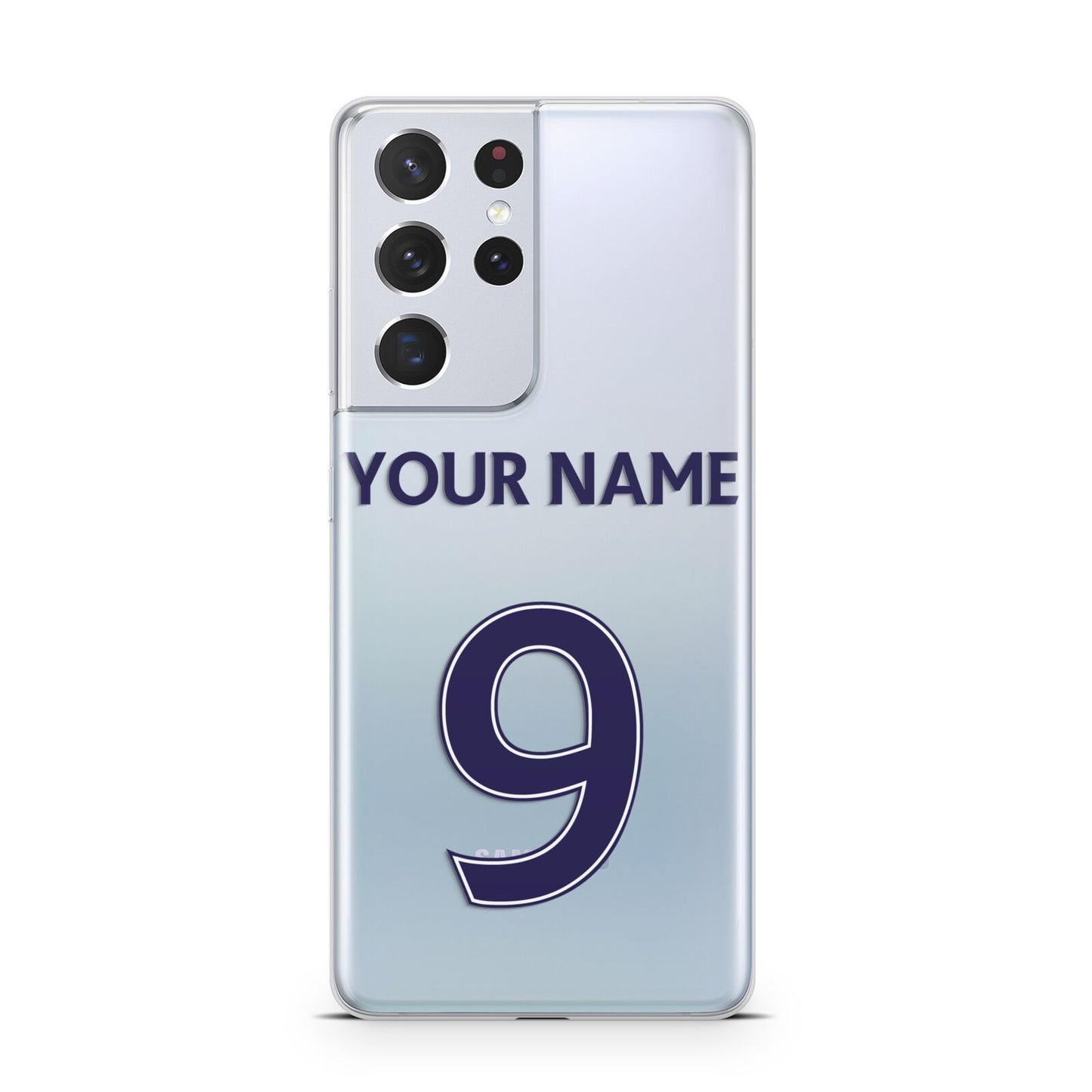 Personalised Football Name and Number Samsung S21 Ultra Case