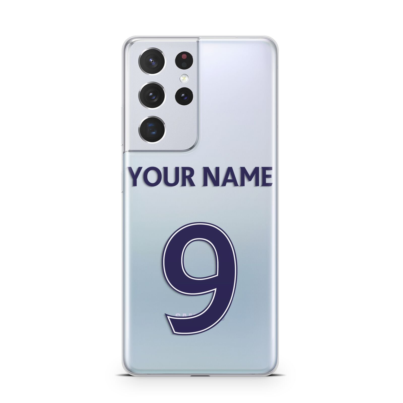 Personalised Football Name and Number Samsung S21 Ultra Case