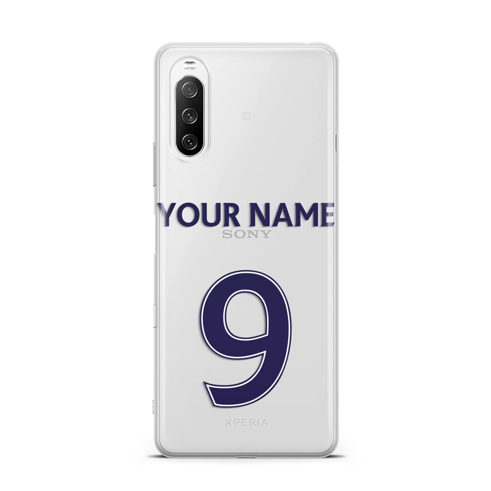 Personalised Football Name and Number Sony Xperia 10 III Case