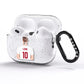 Personalised Football Shirt AirPods Pro Glitter Case Side Image