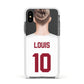 Personalised Football Shirt Apple iPhone Xs Impact Case White Edge on Black Phone