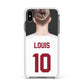 Personalised Football Shirt Apple iPhone Xs Max Impact Case White Edge on Black Phone