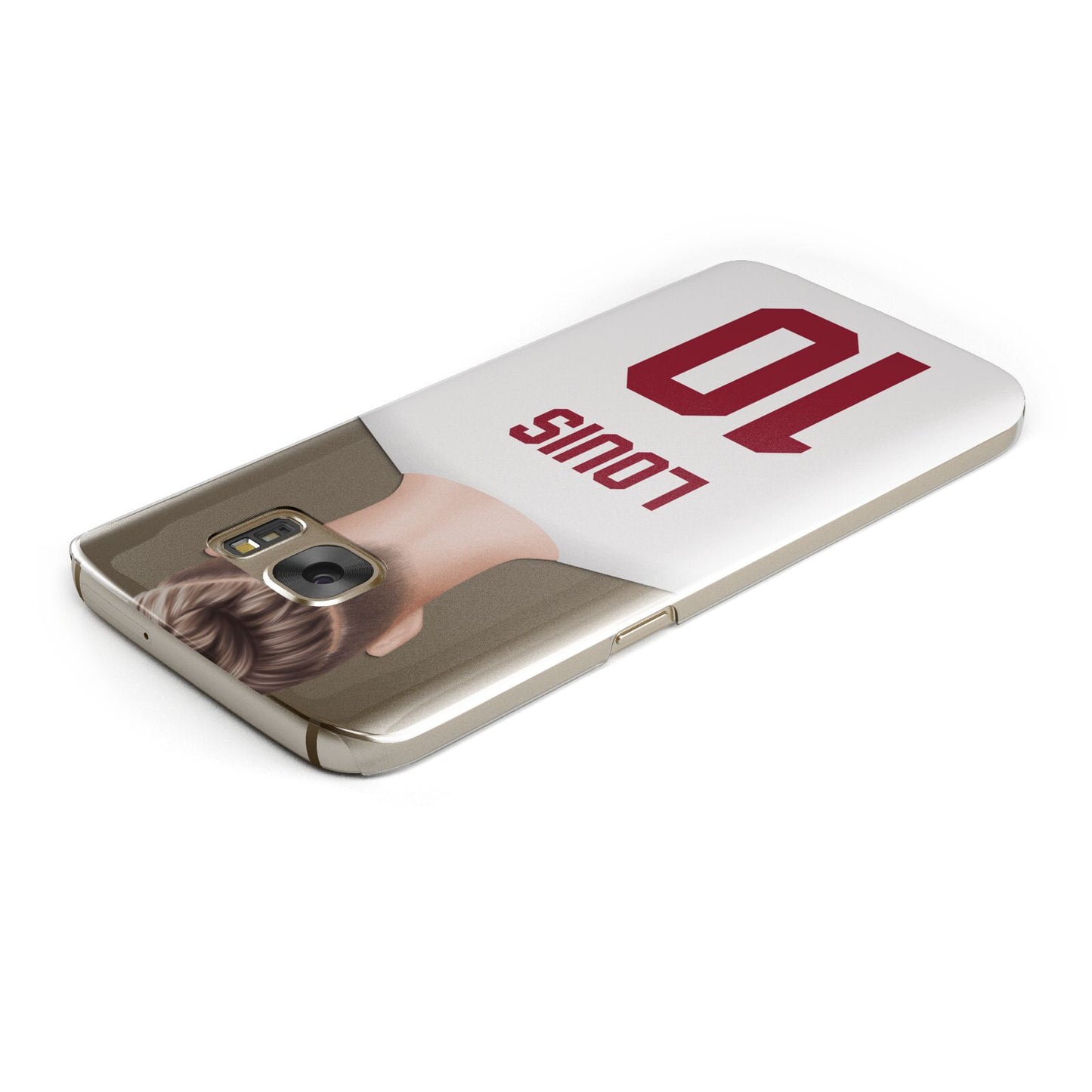 Personalised Football Shirt Samsung Galaxy Case Top Cutout