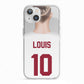 Personalised Football Shirt iPhone 13 TPU Impact Case with White Edges