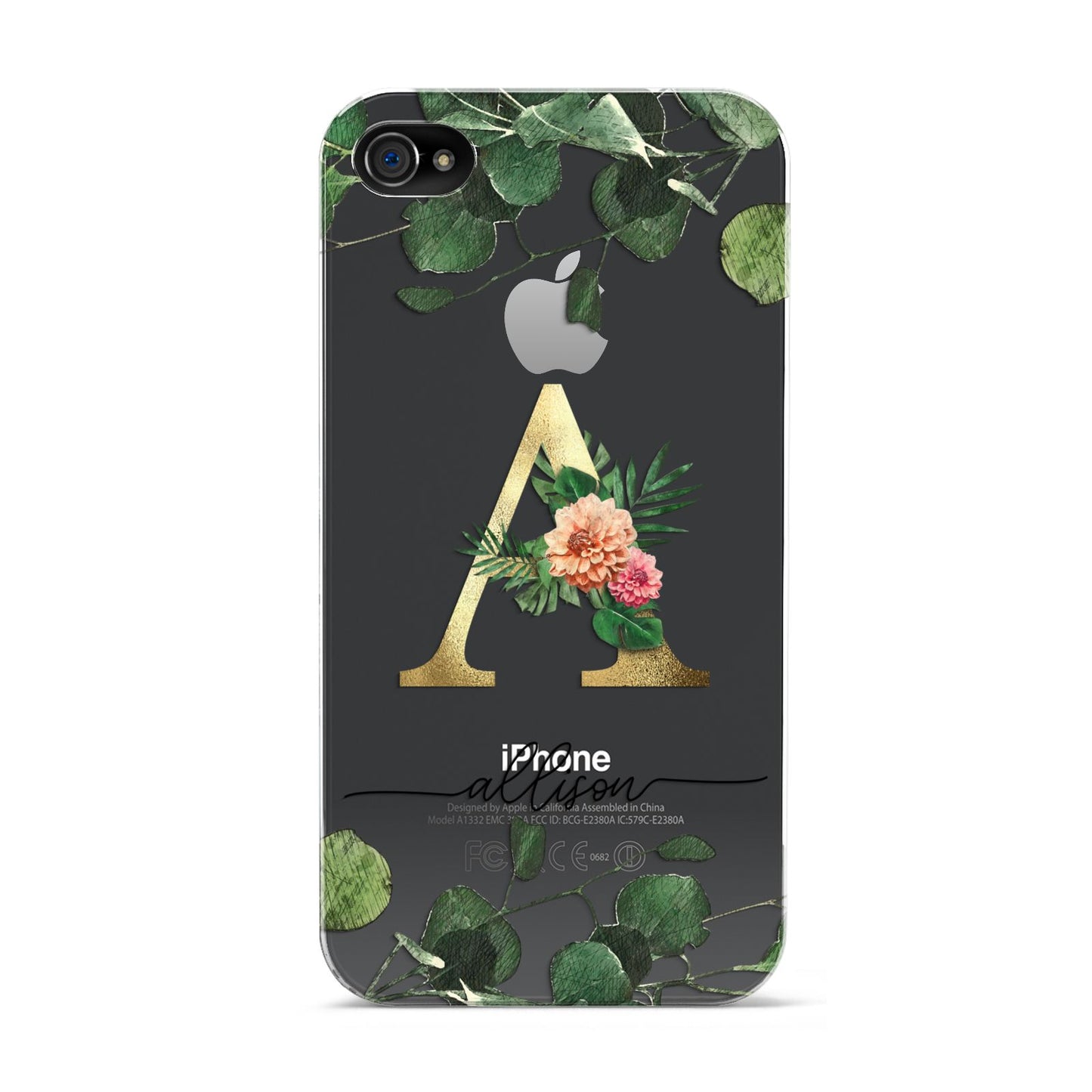 Personalised Forest Monogram Apple iPhone 4s Case