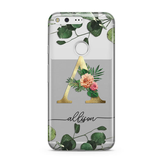 Personalised Forest Monogram Google Pixel Case