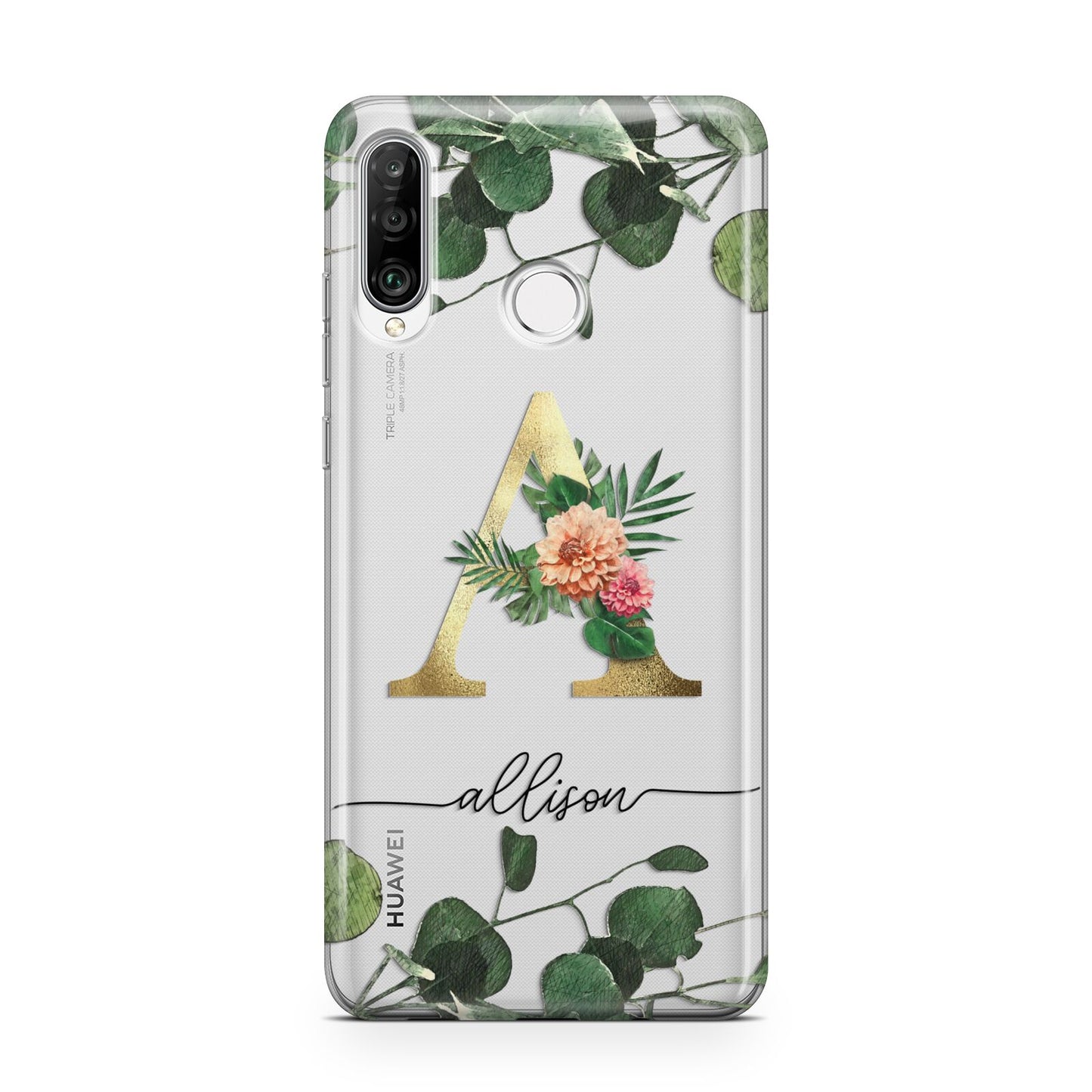 Personalised Forest Monogram Huawei P30 Lite Phone Case