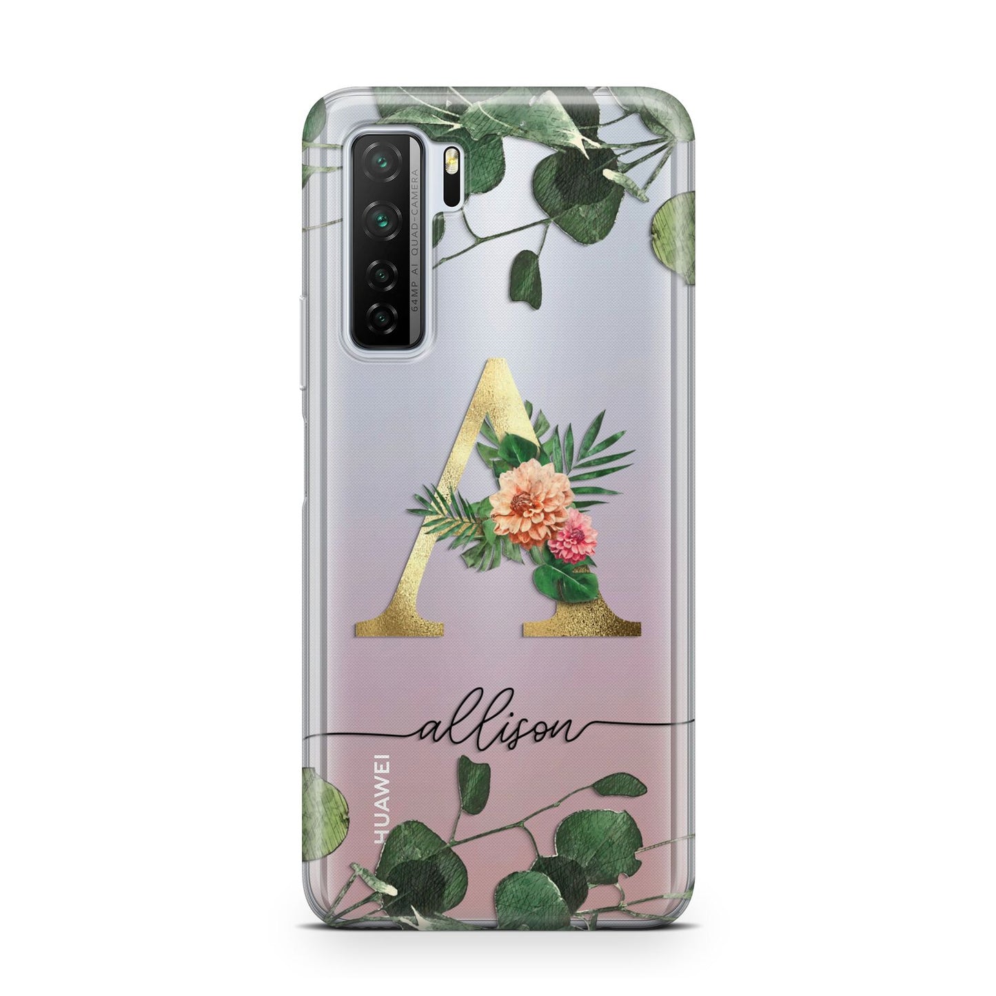 Personalised Forest Monogram Huawei P40 Lite 5G Phone Case