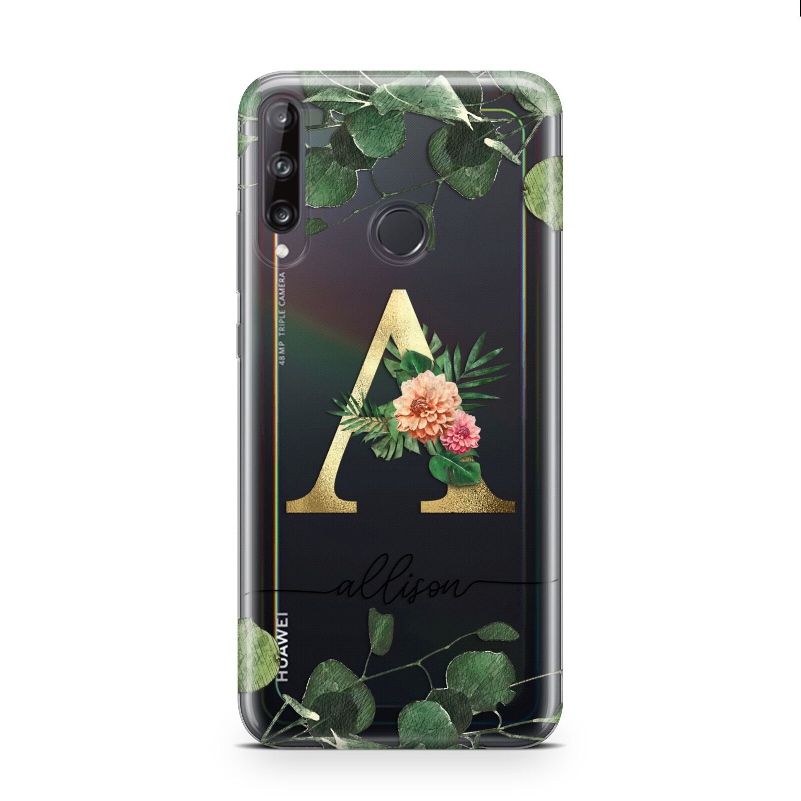 Personalised Forest Monogram Huawei P40 Lite E Phone Case