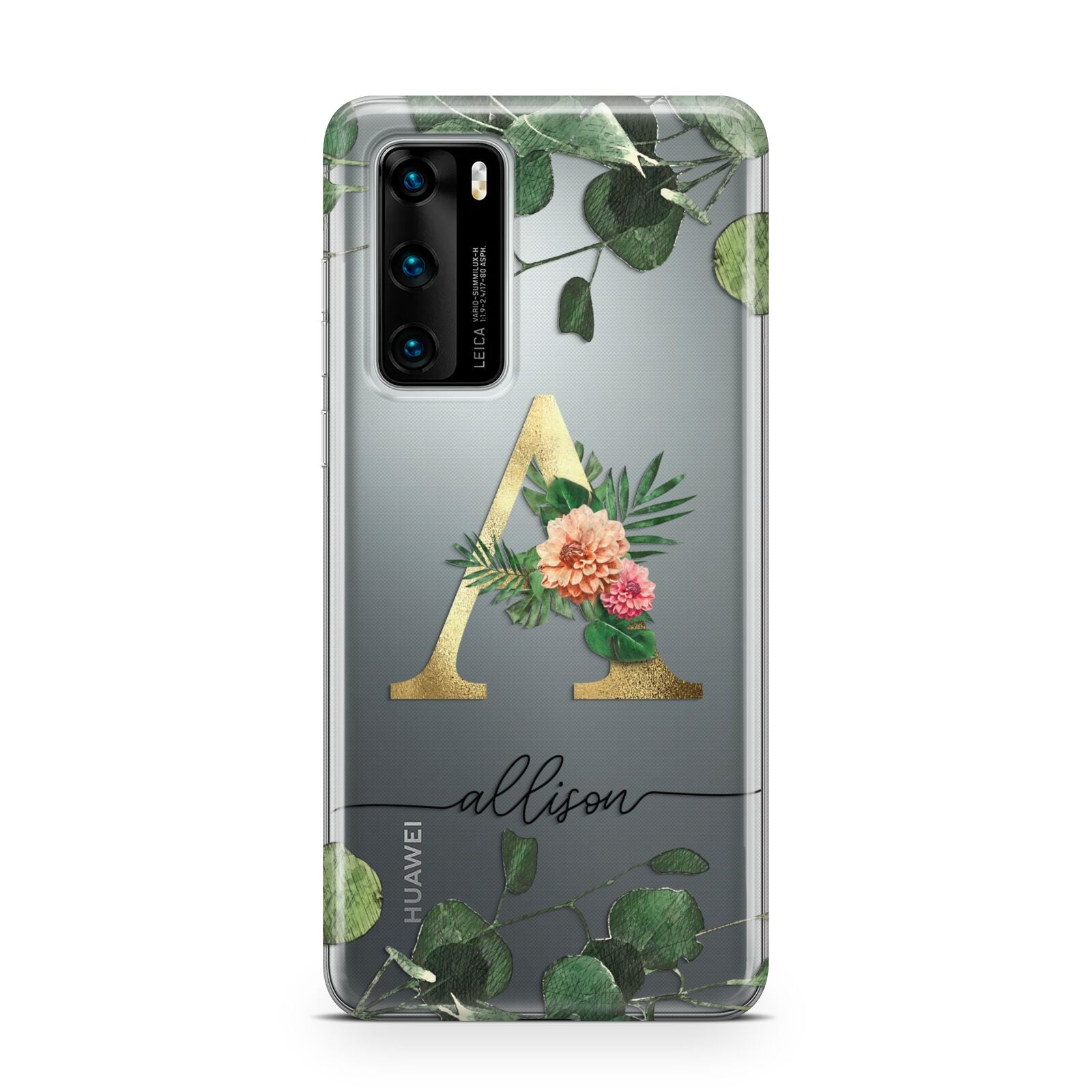 Personalised Forest Monogram Huawei P40 Phone Case