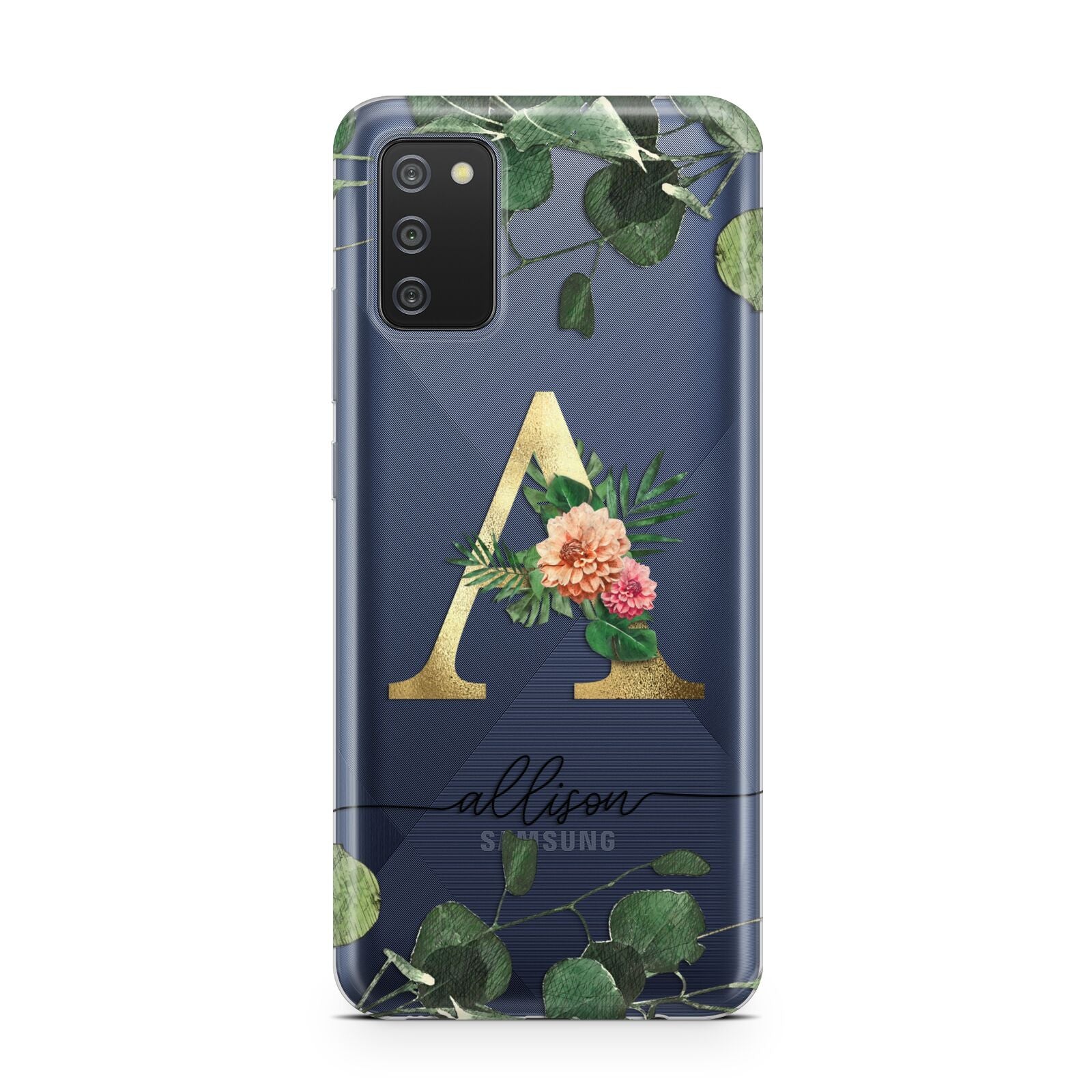 Personalised Forest Monogram Samsung A02s Case