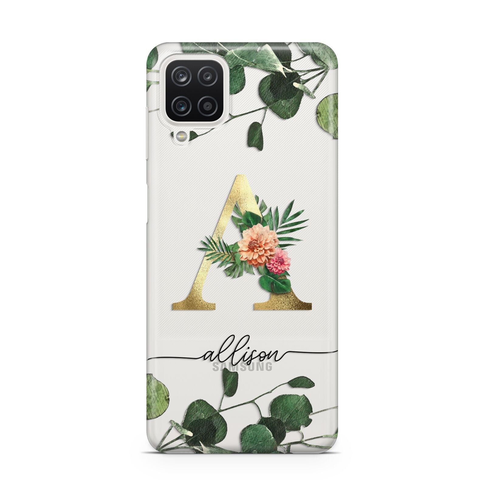 Personalised Forest Monogram Samsung A12 Case