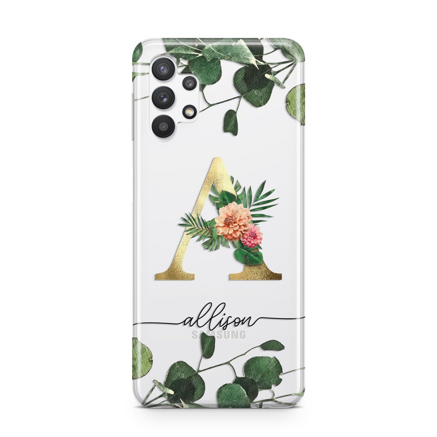 Personalised Forest Monogram Samsung A32 5G Case