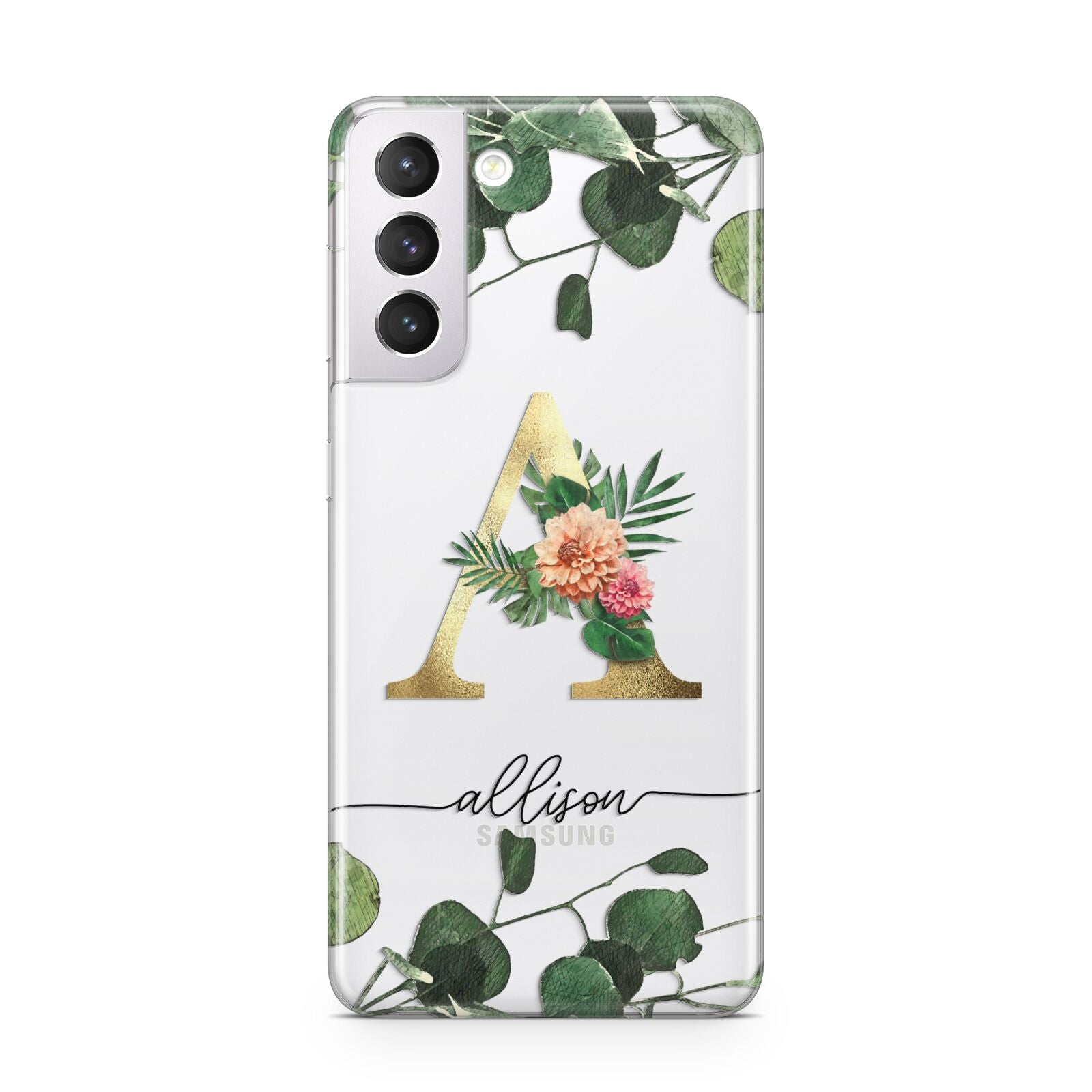 Personalised Forest Monogram Samsung S21 Case